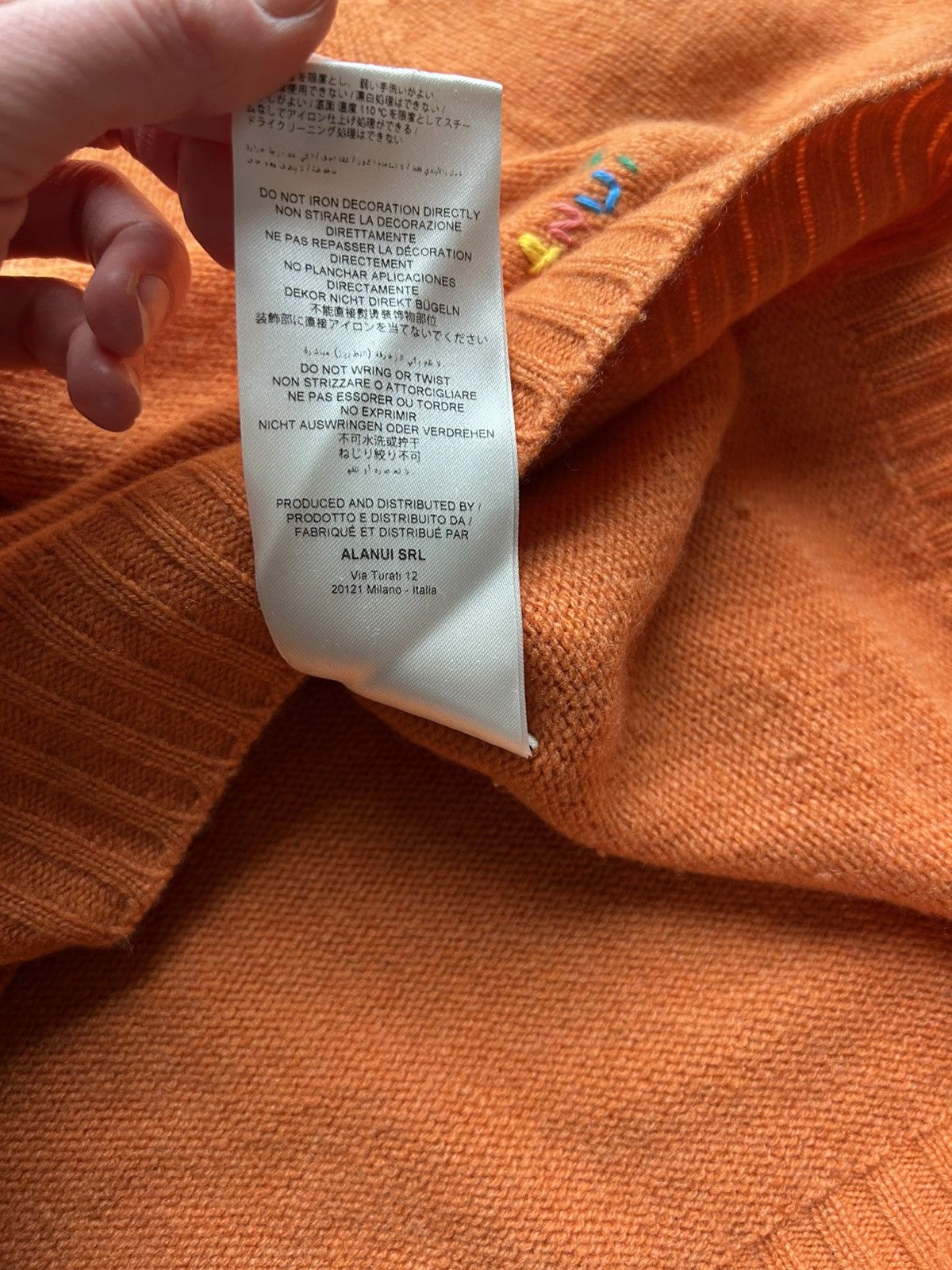 Alanui Alanui orange cashmere jumper S aztec Size S / US 4 / IT 40 - 10 Thumbnail