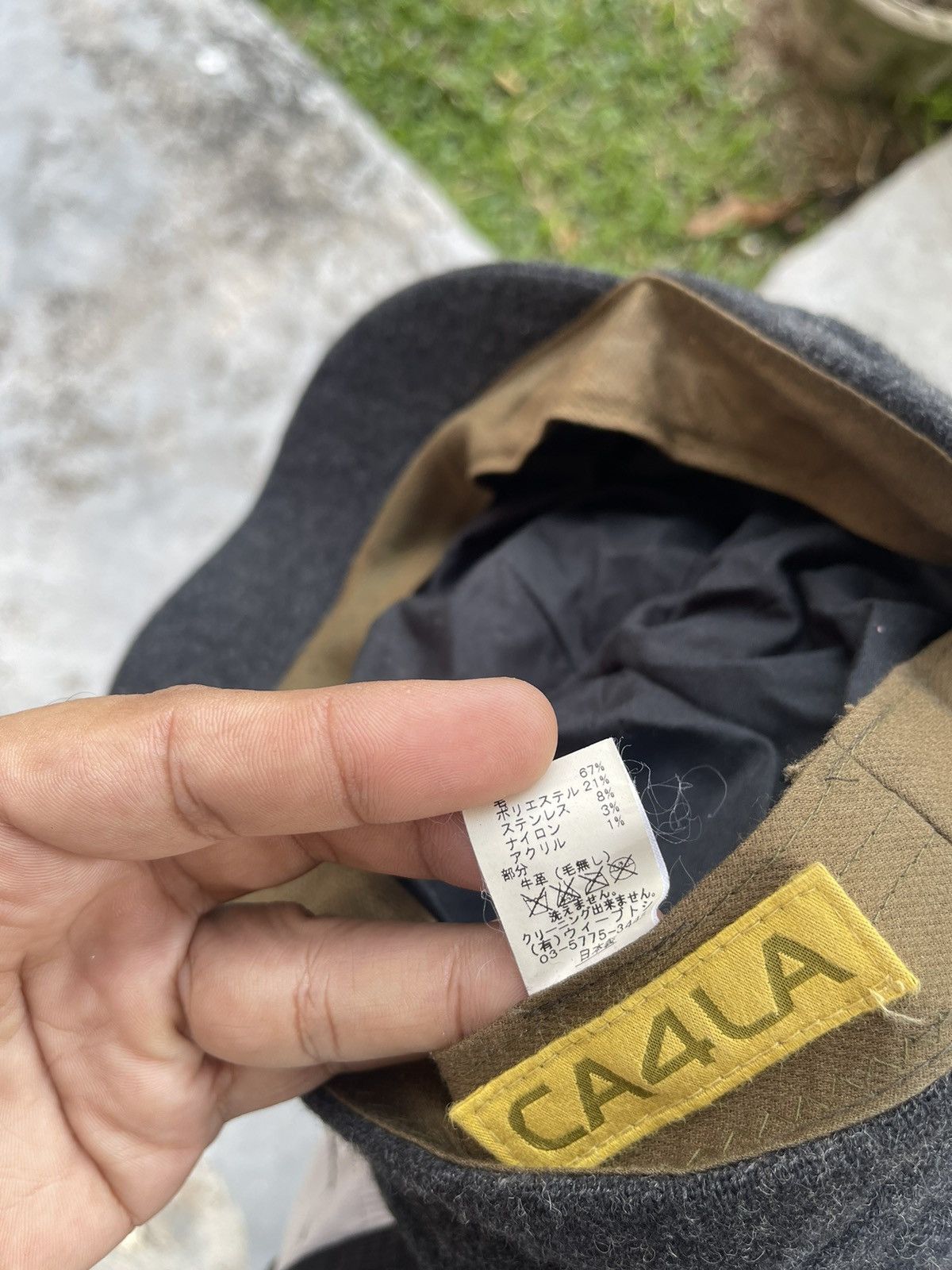 CA4LA × Japanese Brand × Vintage CA4LA Newsboy Cap Wool 60’s French Gangster 57cm Size ONE SIZE - 7 Thumbnail
