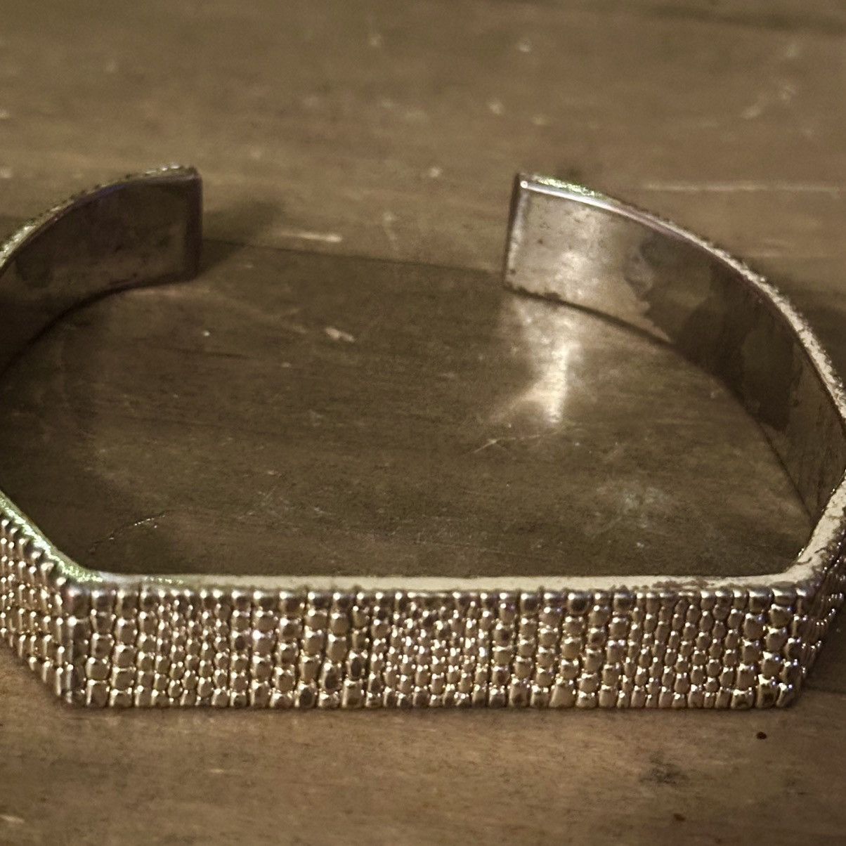 Vintage Vintage gold tone angular cuff bangle bracelet Size ONE SIZE - 2 Thumbnail