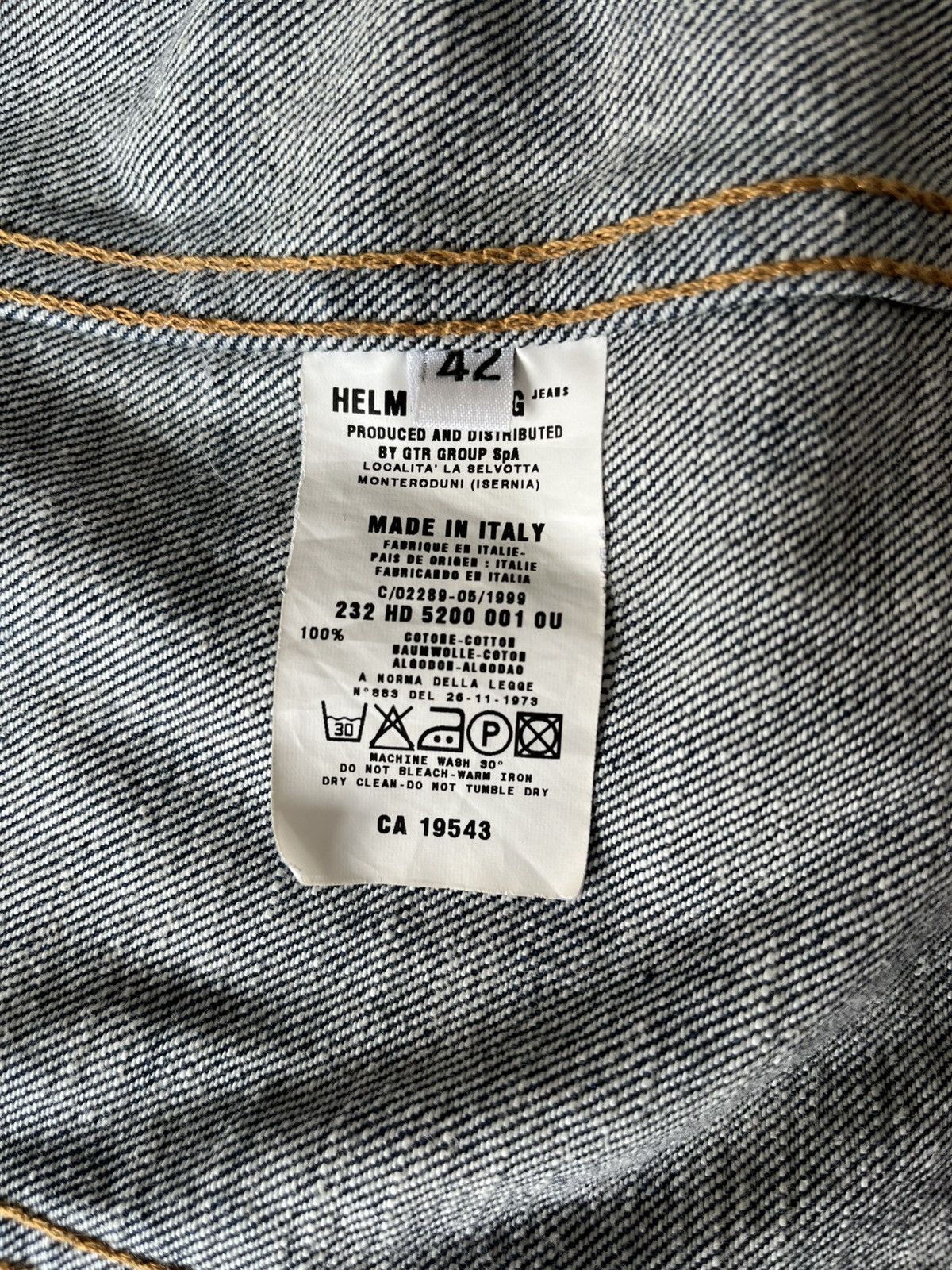 Helmut Lang Helmut Lang 1999 classic denim Size US S / EU 44-46 / 1 - 6 Thumbnail