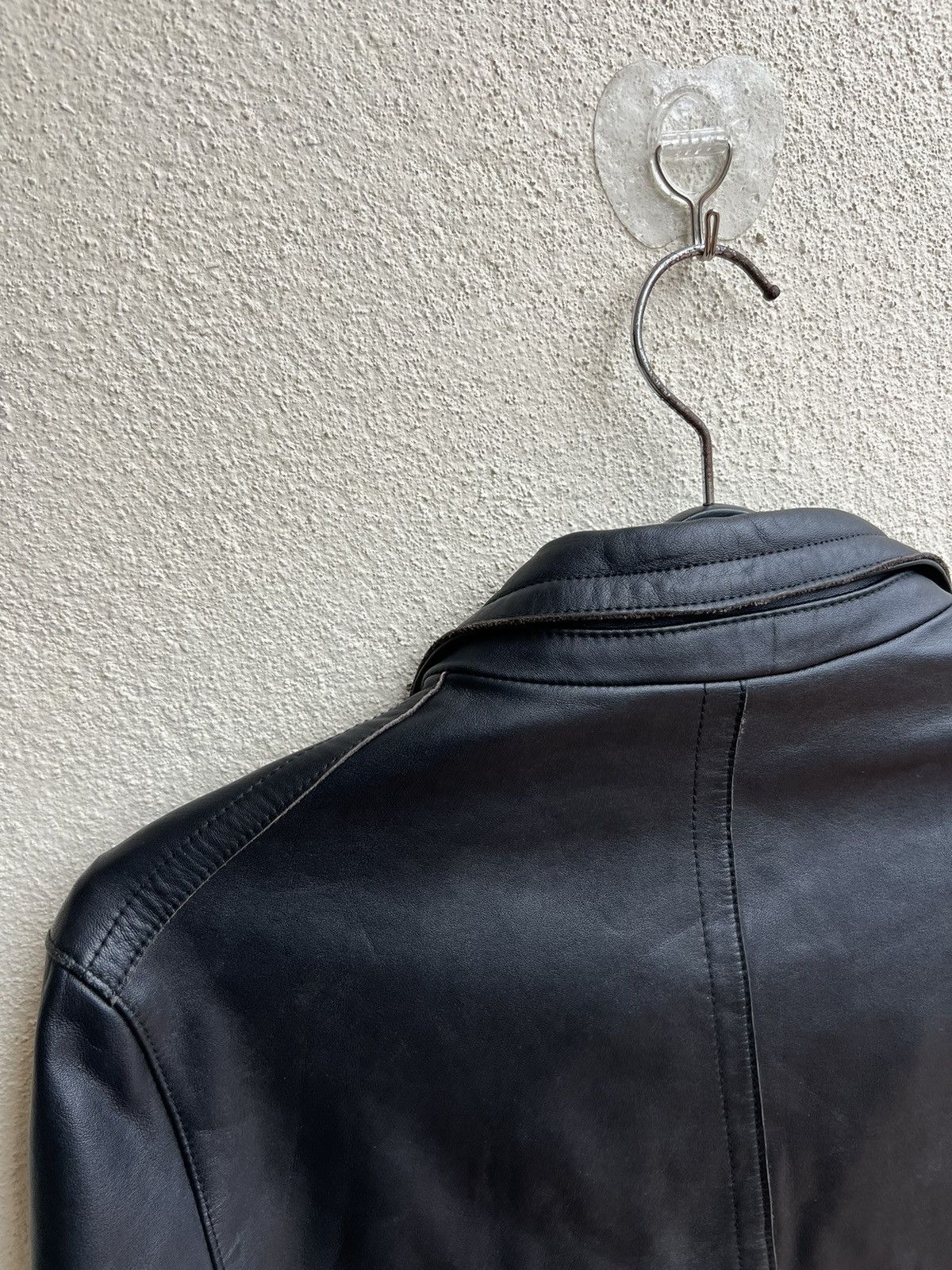 PPFM PPFM Patina Black Cowhide Leather Blazer Coat Jacket Size US M / EU 48-50 / 2 - 14 Thumbnail