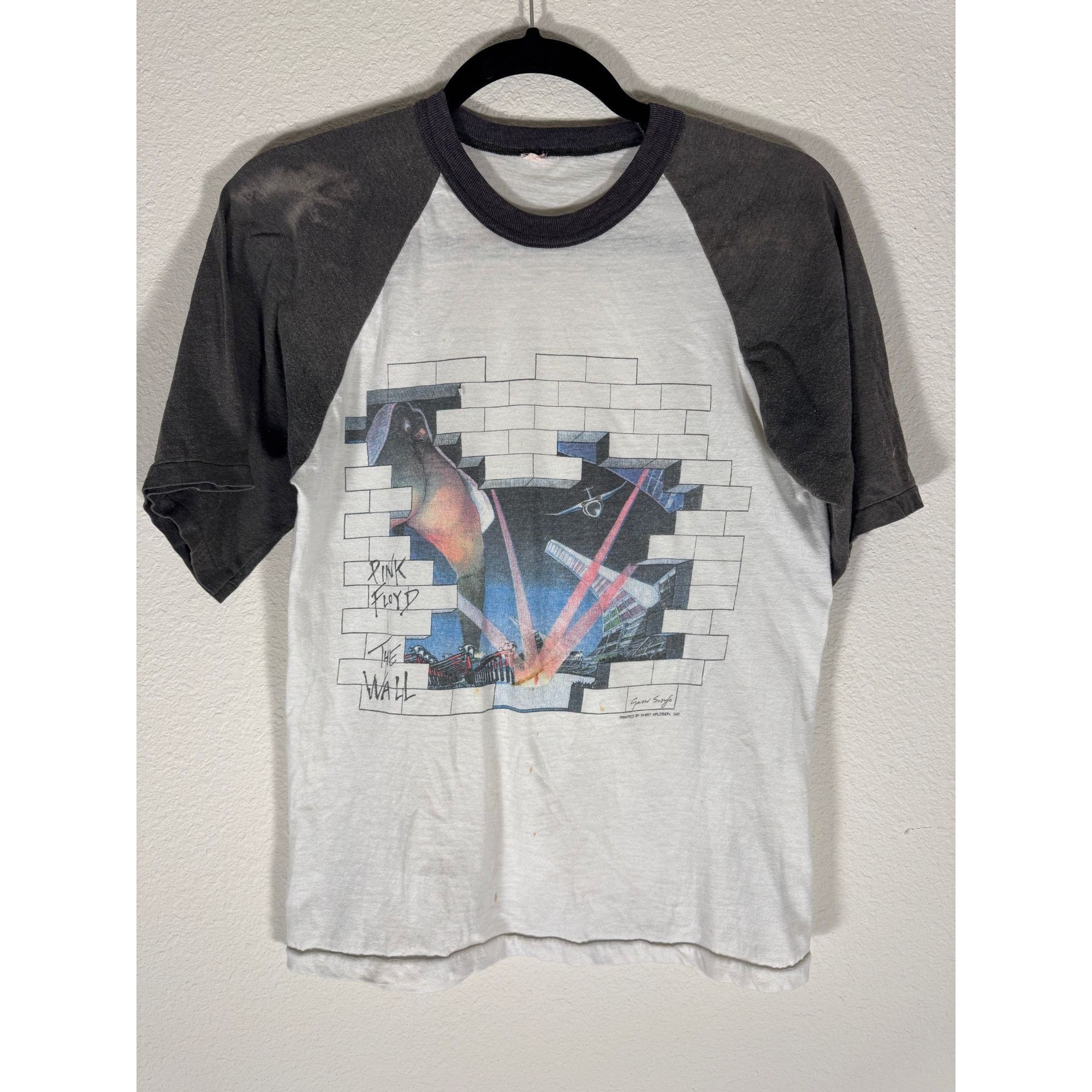 Vintage Vintage Pink Floyd Shirt Pink Floyd The Wall Concert Tee 198 Size US S / EU 44-46 / 1 - 1 Thumbnail