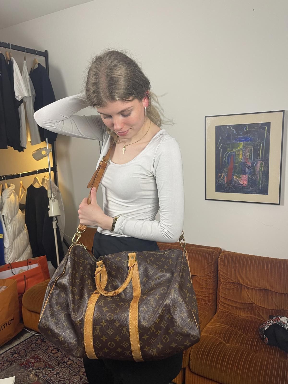 Louis Vuitton Louis Vuitton - Monogram Canvas Keepall Bandoulière 50 Bag Size ONE SIZE - 1 Thumbnail