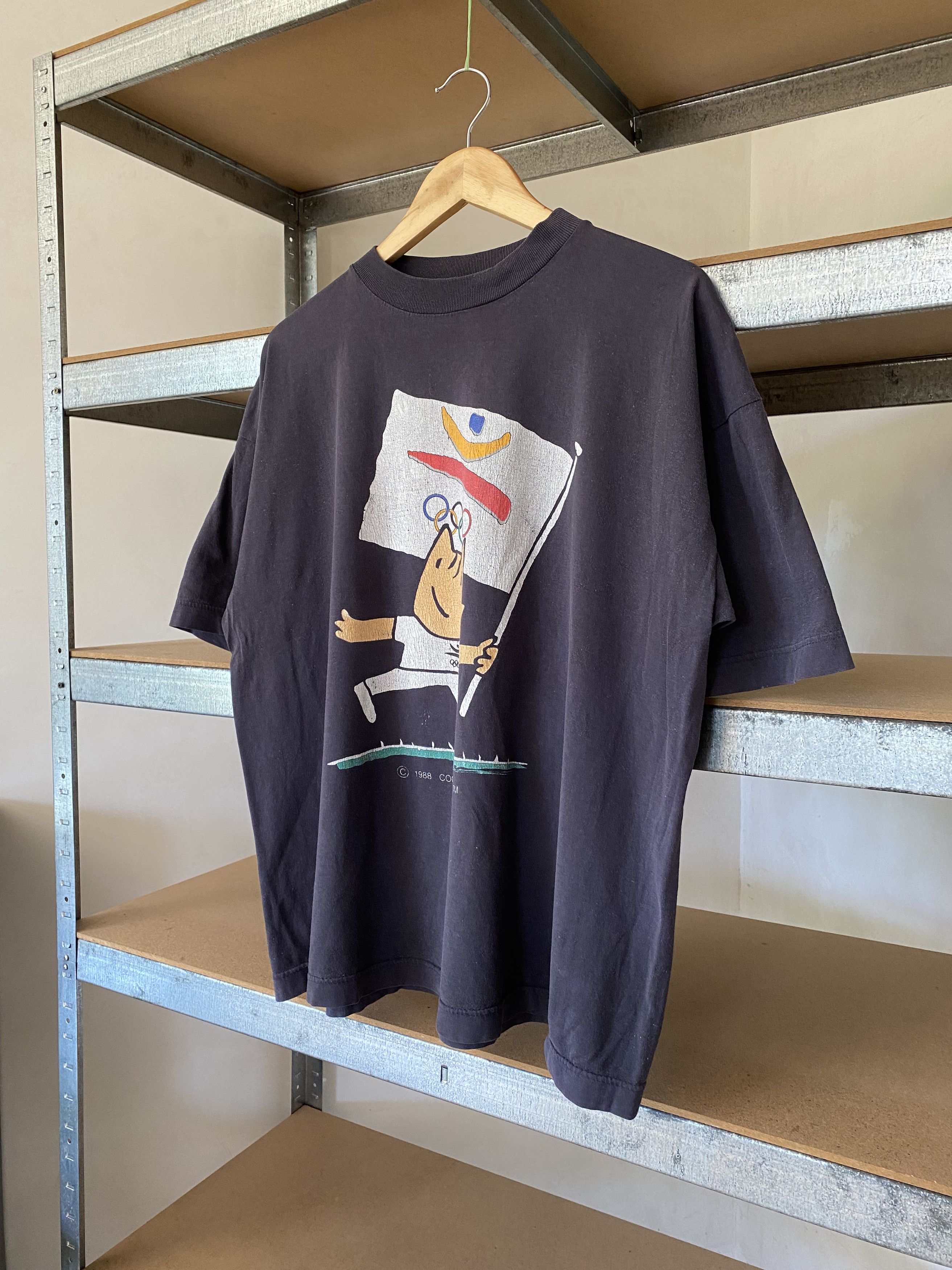 Vintage Barcelona Olympics Mascot Vintage 1992 N.O.S Promo Coob Tee Size US L / EU 52-54 / 3 - 6 Thumbnail