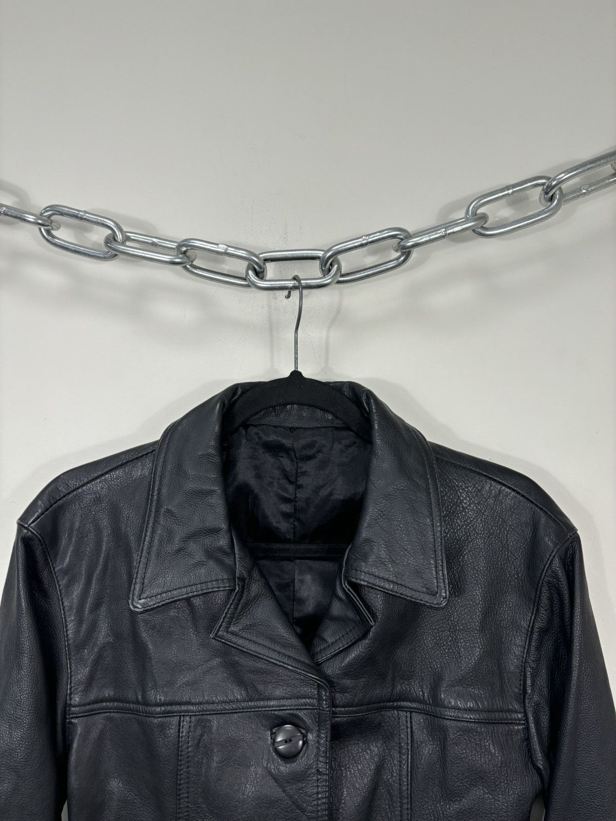Claude Montana Vintage Claude Montana Ideal Cuir Women’s Leather Jacket Size M / US 6-8 / IT 42-44 - 5 Thumbnail