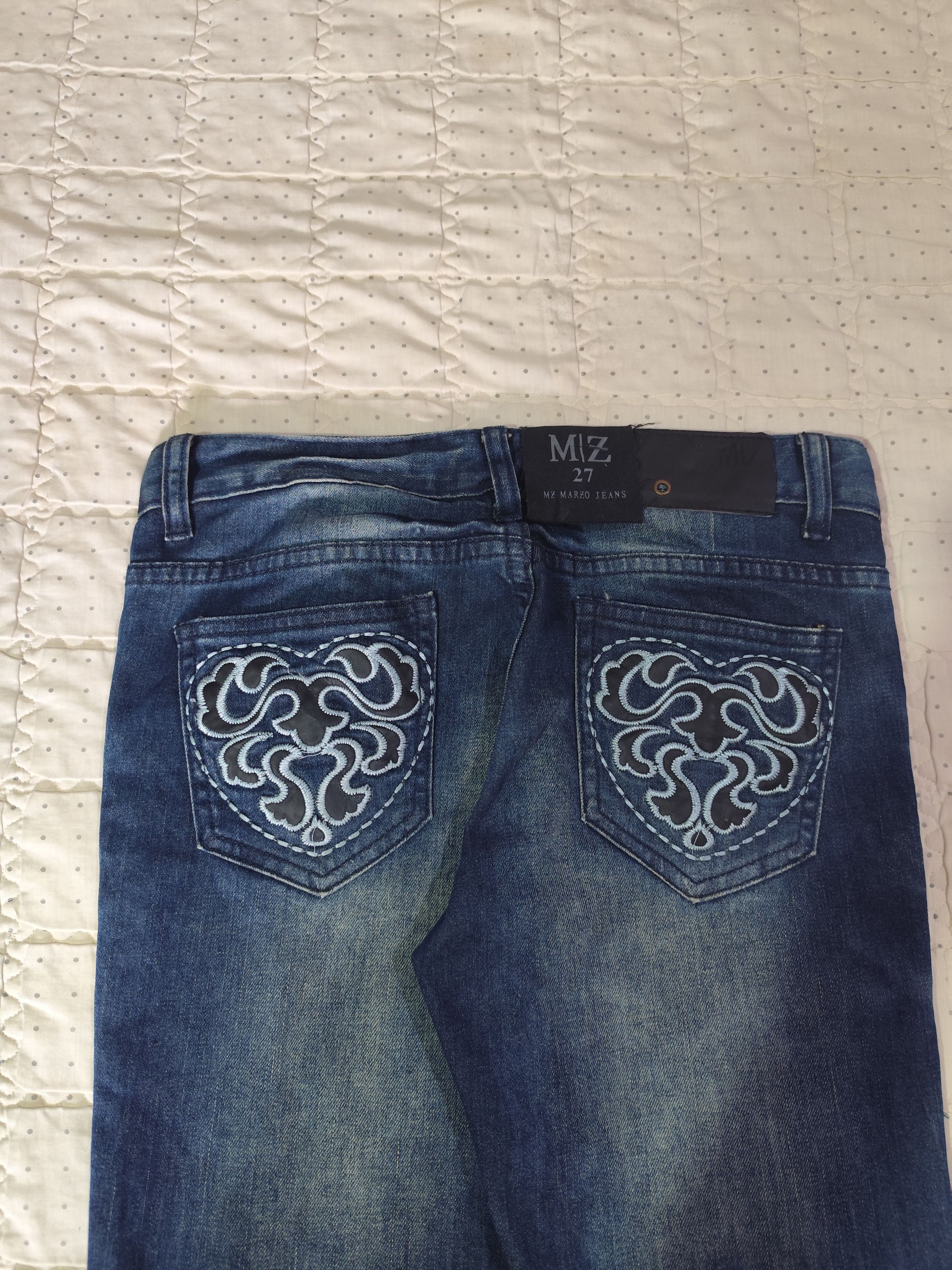 14th Addiction × Beauty Beast × Japanese Brand Vintage MZ Marzo Embroidery Denim J016 Size 27" / US 4 / IT 40 - 10 Thumbnail