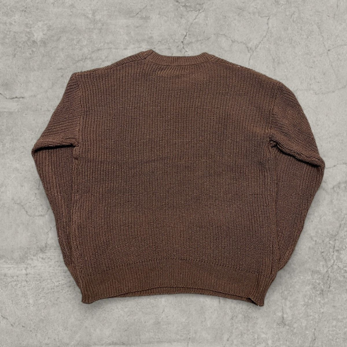Japanese Brand Vintage style knitted jumper sweater in brown. Size L Size US M / EU 48-50 / 2 - 3 Thumbnail