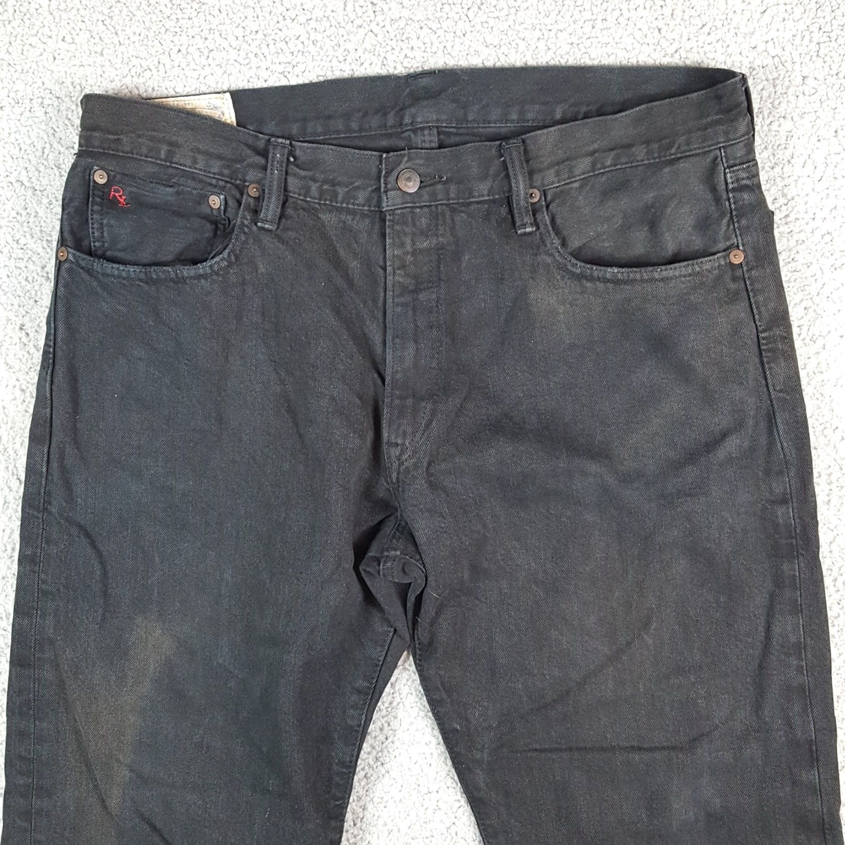 Polo Ralph Lauren Polo Ralph Lauren Black Denim Jeans Men's 36x30 Straight RL Jeans Vintage 90s Punk Grunge Retro Workwear 5-Pocket Mens Size US M / EU 48-50 / 2 - 4 Thumbnail