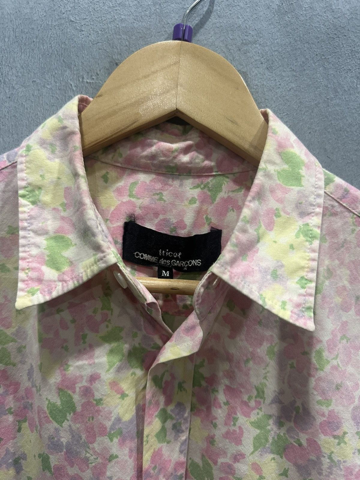 Tricot Comme des Garcons Tricot Comme des Garcons AD2000 Floral Shirt Size M / US 6-8 / IT 42-44 - 8 Thumbnail