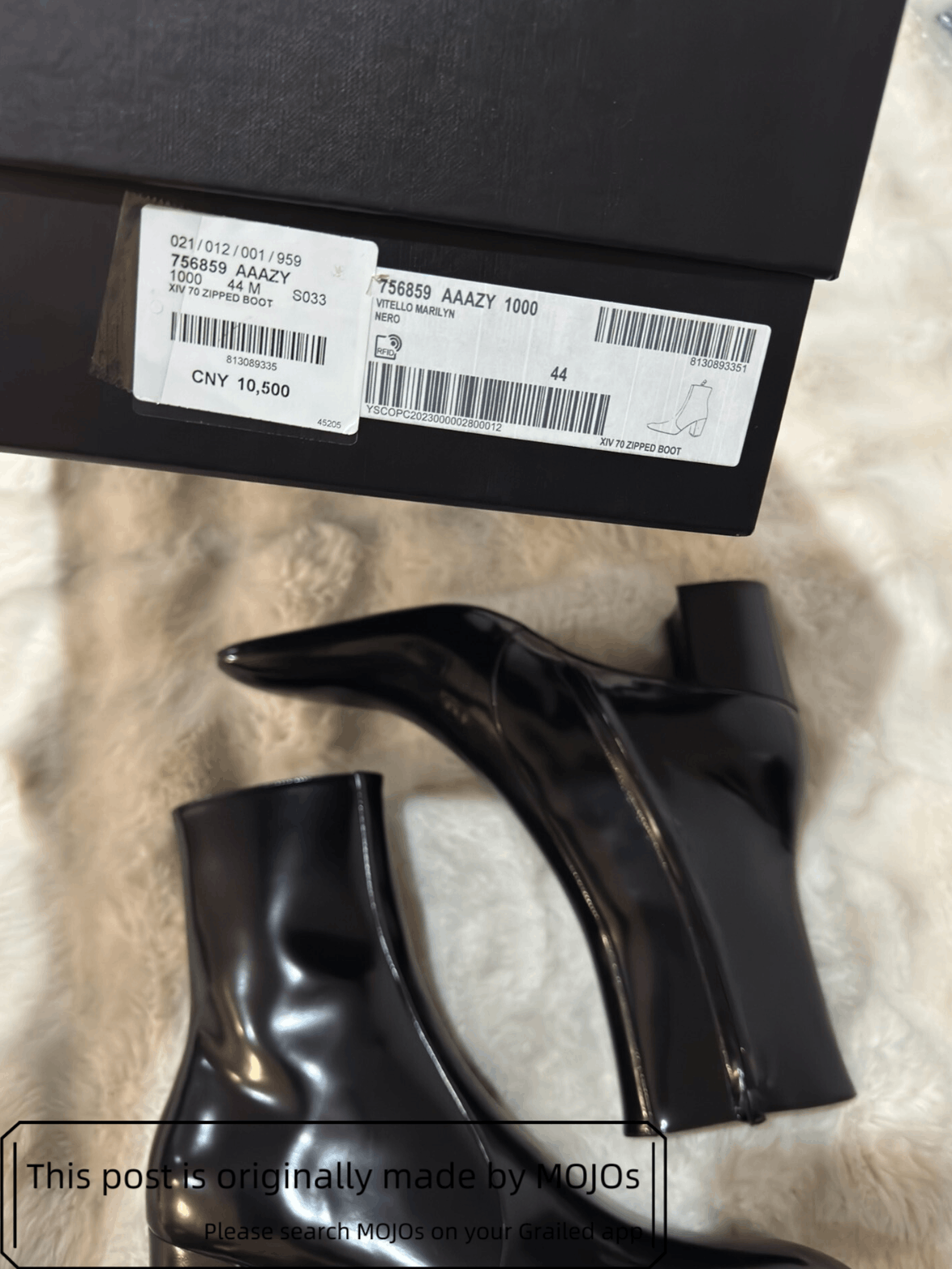 Saint Laurent Paris Sz 44 Saint Laurent Paris 23ss XIV 70 Zipped Boots mojos1445 Size US 11 / EU 44 - 9 Thumbnail