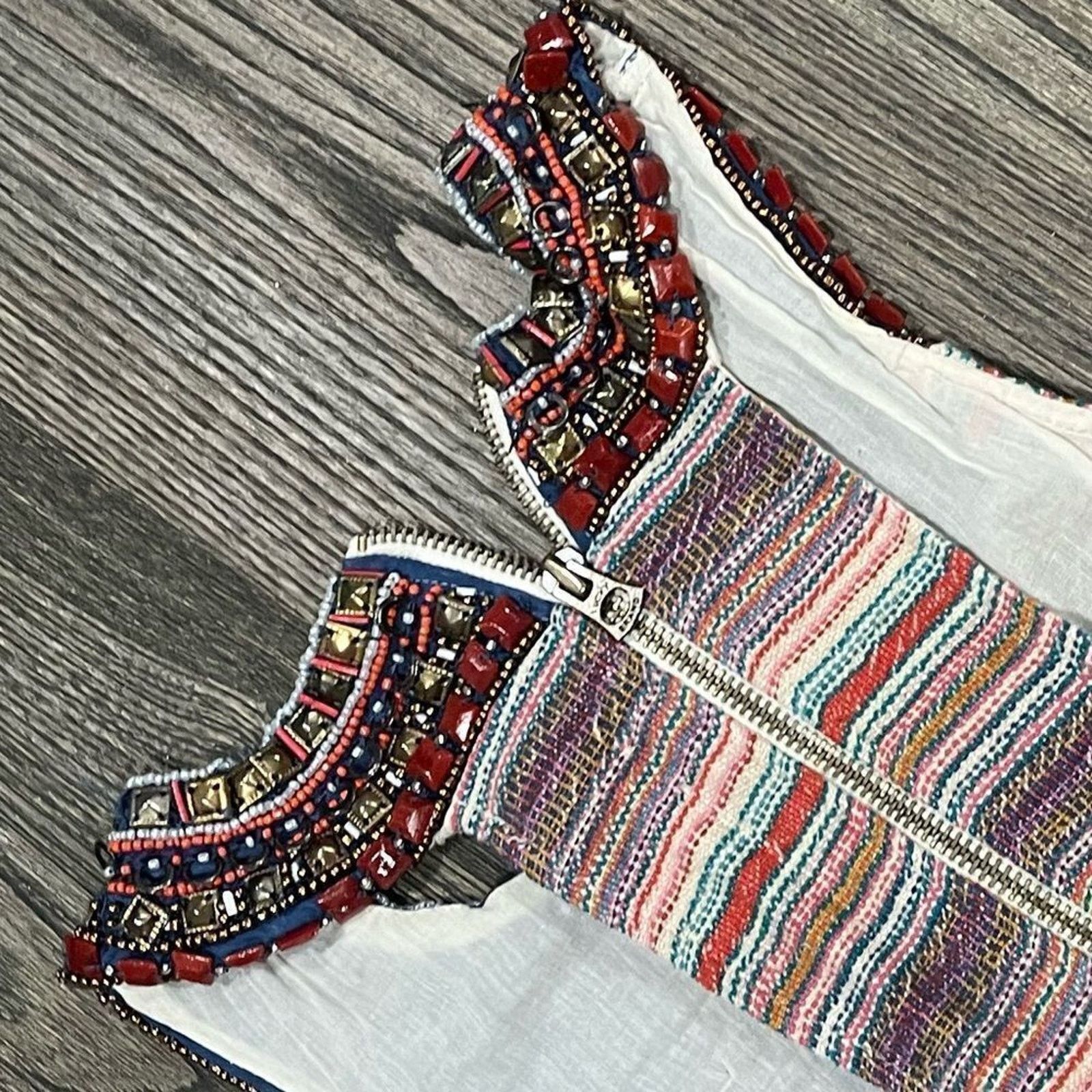 Lucky Brand Lucky Brand Dress Empire Waist Aztec Pattern Sleeveless XS Size XS / US 0-2 / IT 36-38 - 7 Thumbnail
