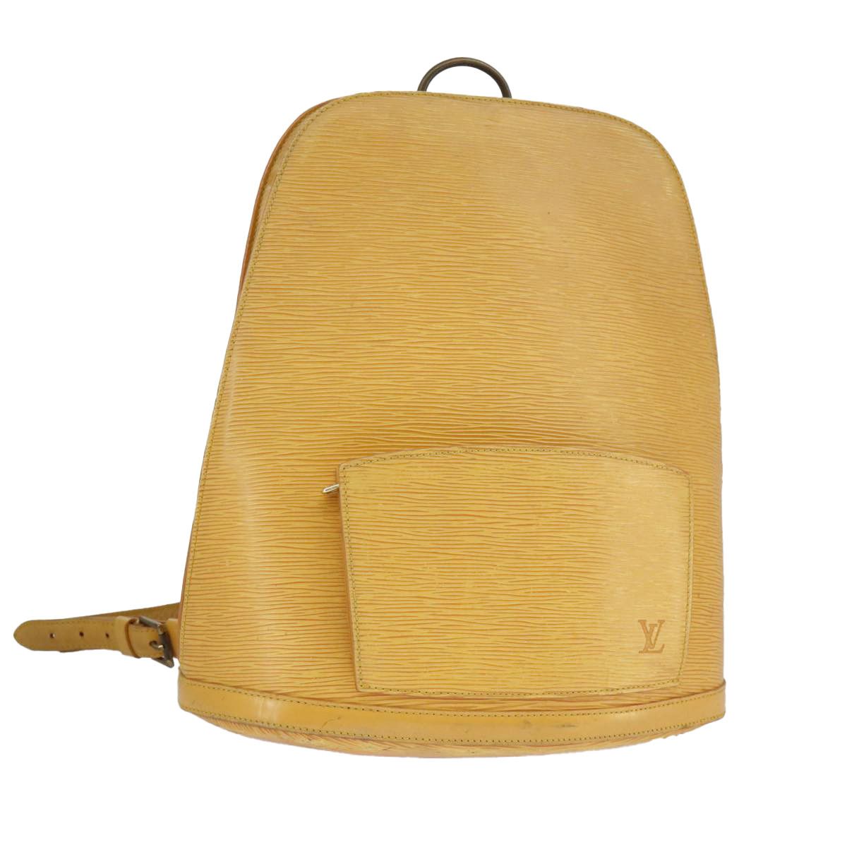 Louis Vuitton Gobelins Yellow Leather Backpack Bag (Pre-Owned) Size ONE SIZE - 1 Thumbnail