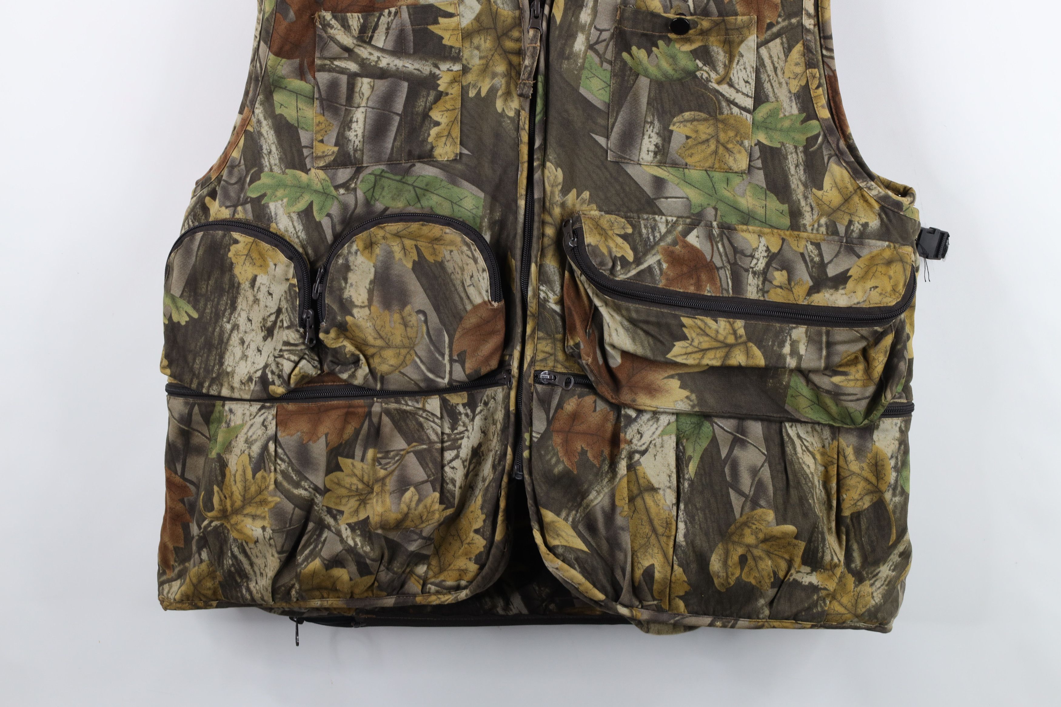 Vintage Vintage 90s Streetwear Camouflage Padded Hunting Vest Jacket Size US L / EU 52-54 / 3 - 3 Thumbnail