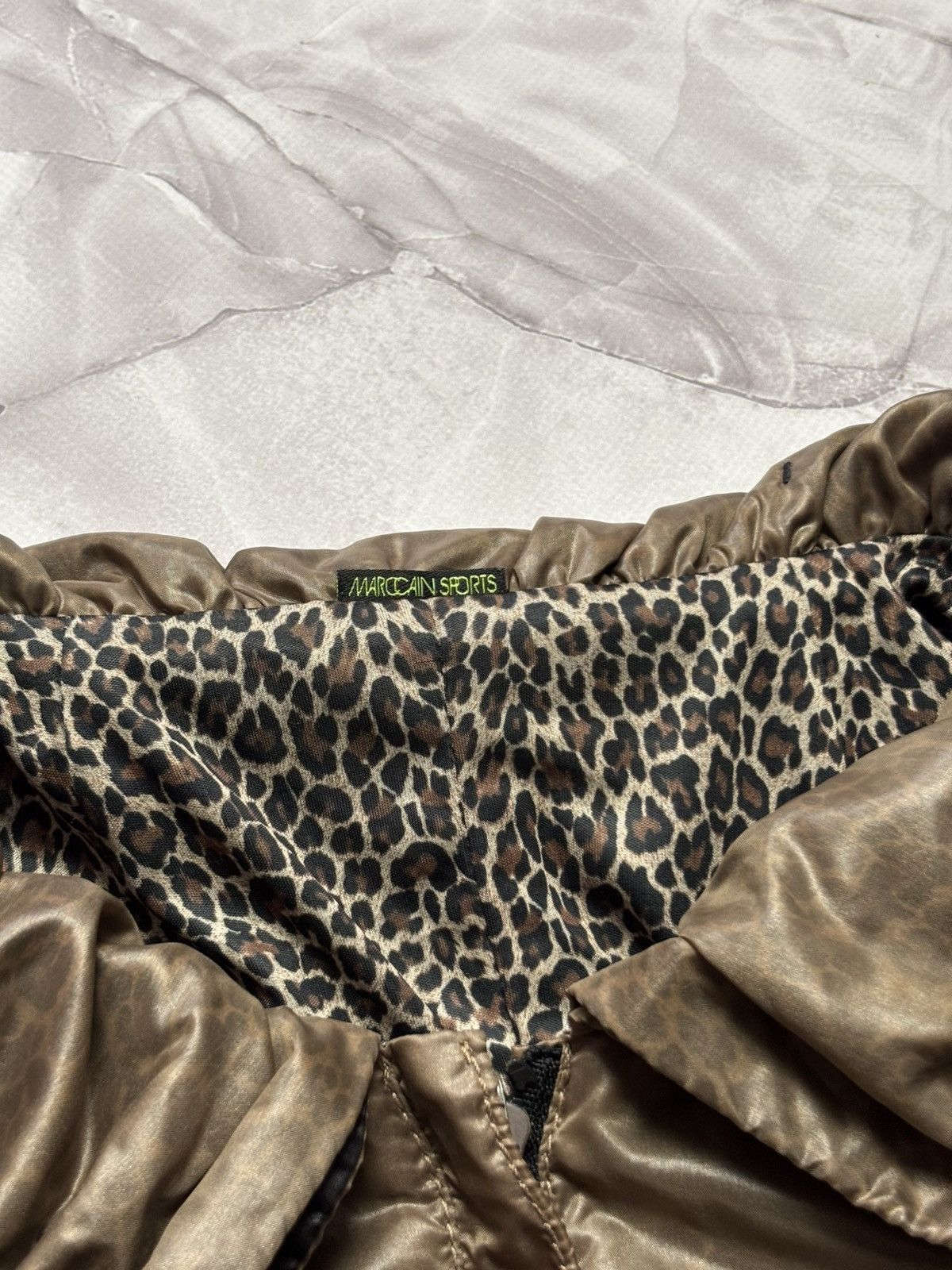 Other Marc Cain Reversible Nylon Jacket Brown / Leopard Print Size M / US 6-8 / IT 42-44 - 7 Thumbnail