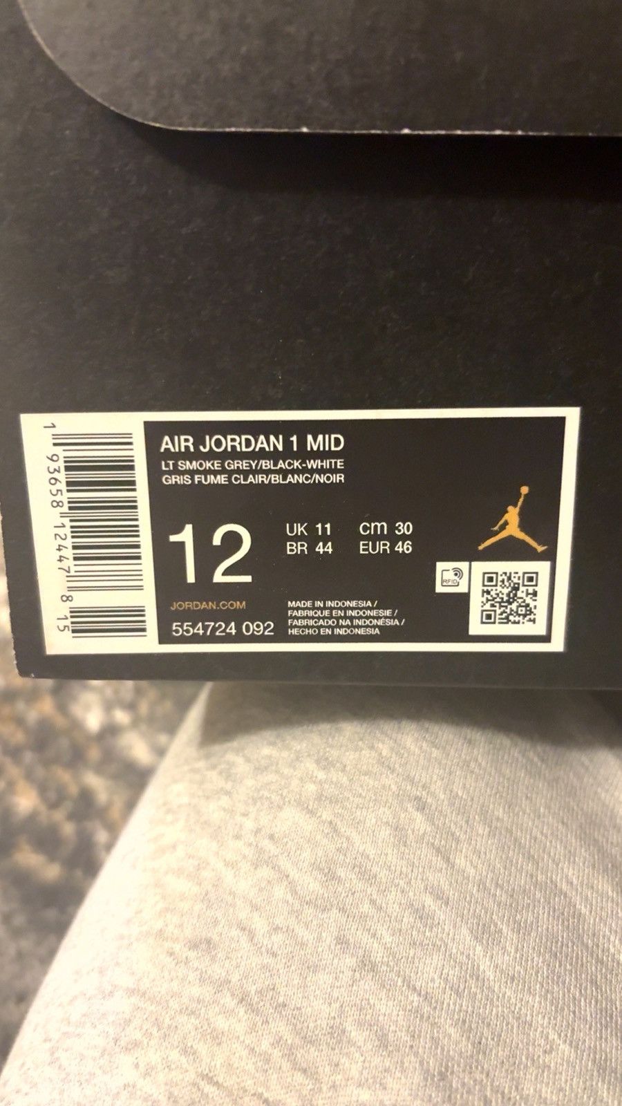 Jordan Brand LT Smoke Grey Jordan 1 Size US 12 / EU 45 - 7 Thumbnail