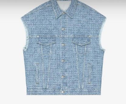 image of Givenchy O1Srvl11E0224 Denim Jackets In Light Blue, Men's (Size Small)