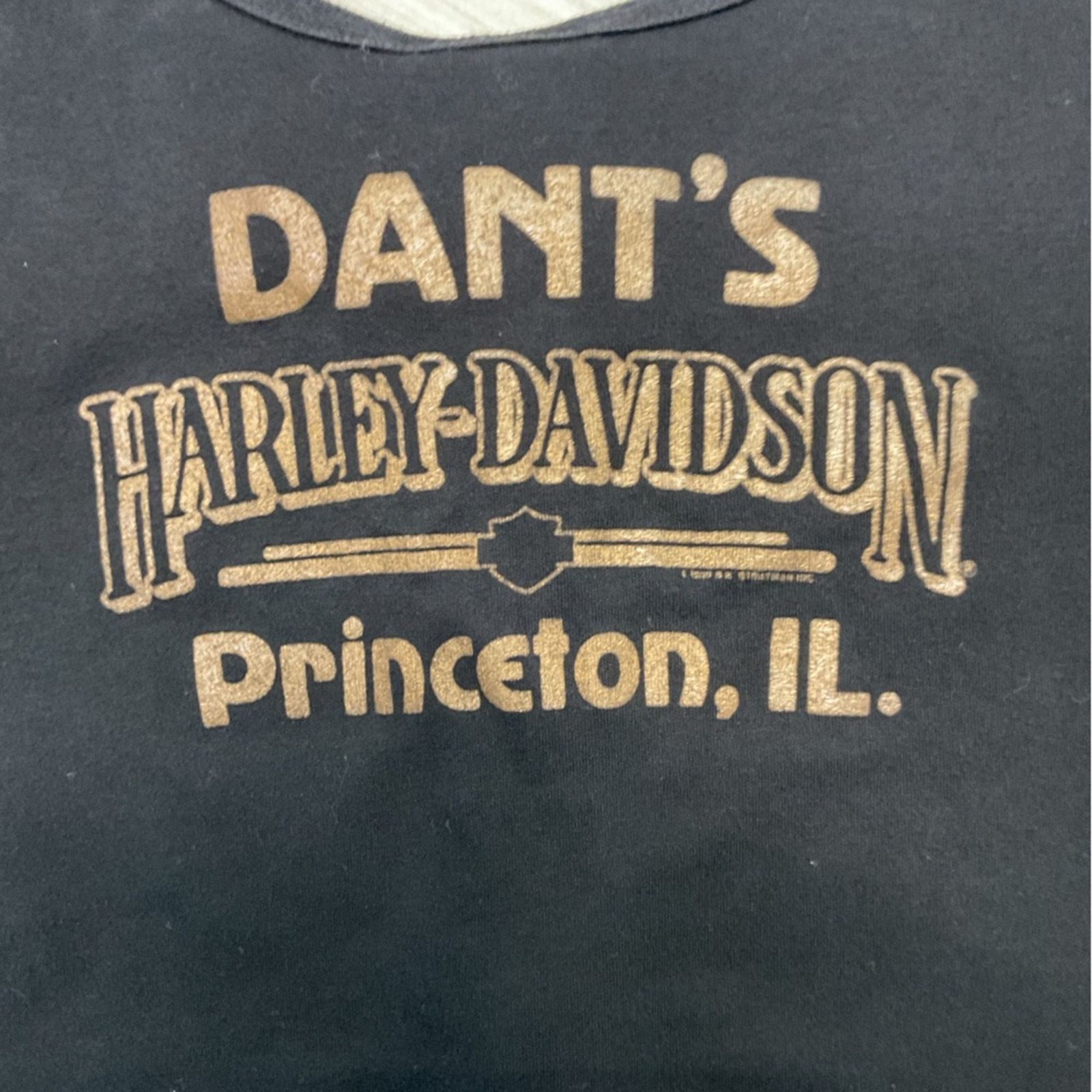 & Other Stories Vintage Harley Davidson 1989 Black /Flower graphic Crop Top Size XL / US 12-14 / IT 48-50 - 6 Thumbnail