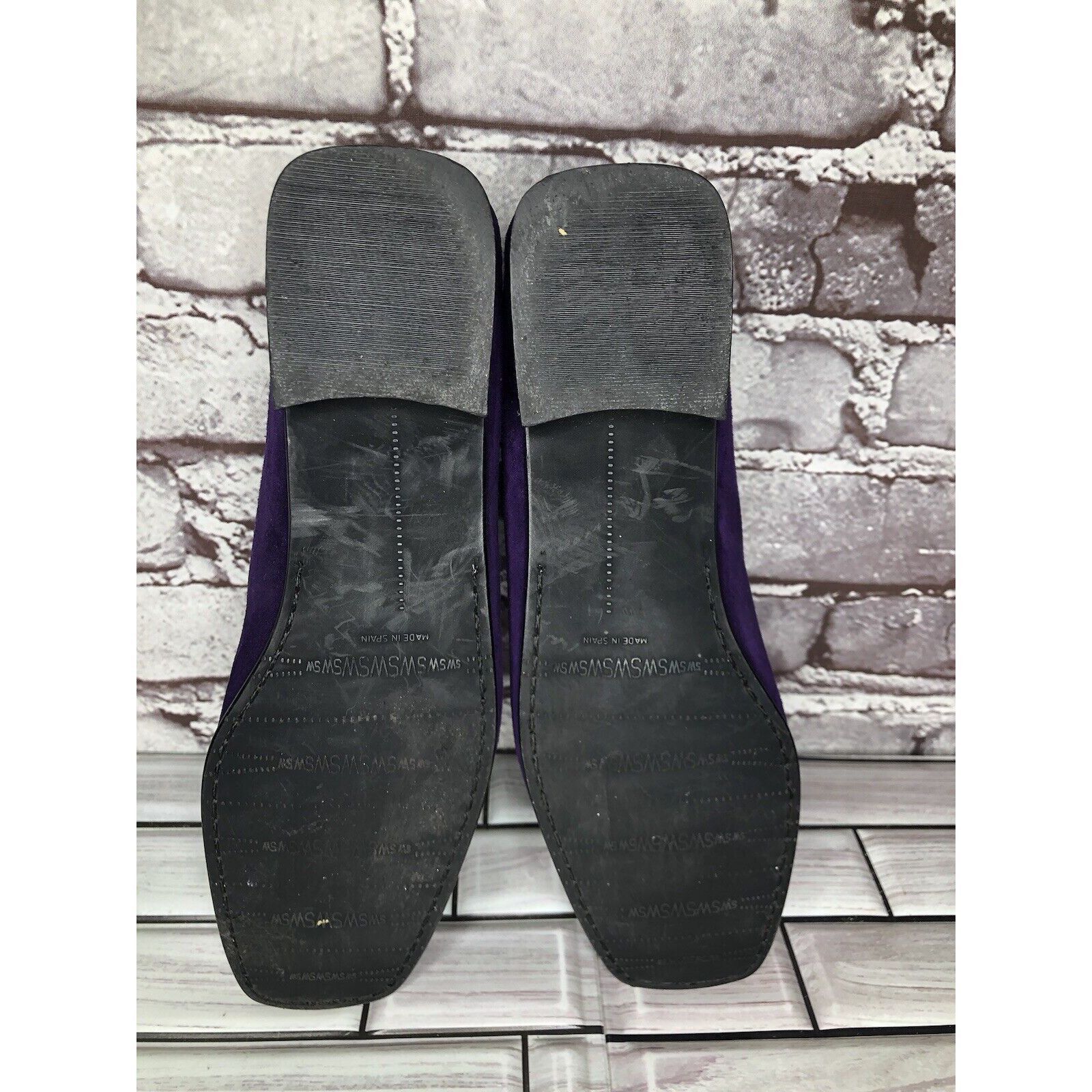 Stuart Weitzman Stuart Weitzman Purple Suede Leather Rhinestone Pump Shoes W Size US 8.5 / IT 38.5 - 9 Thumbnail