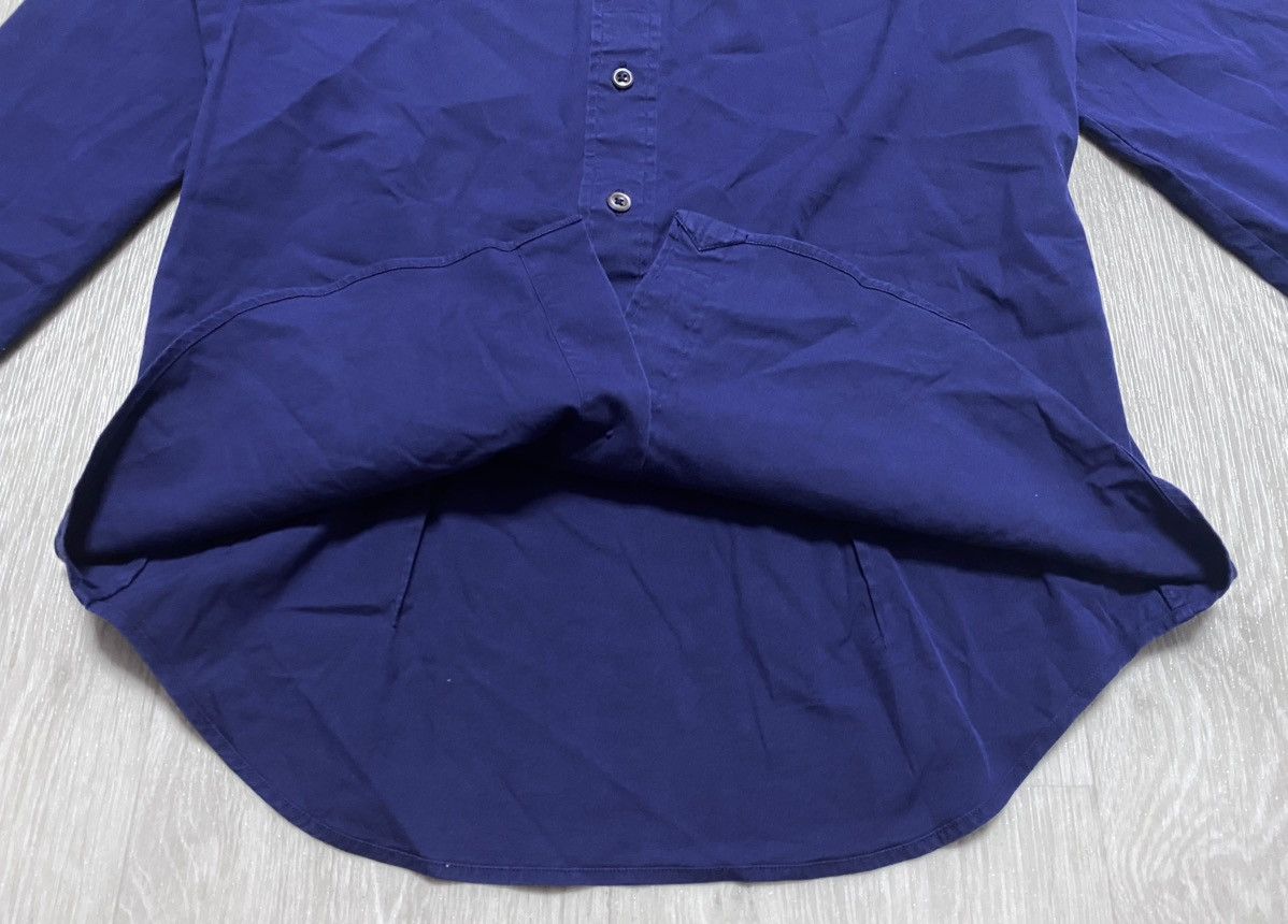 Ralph Lauren Black Label Ralph Lauren Black Label Navy Stretchy Luxury Blouse Shirt Size XS / US 0-2 / IT 36-38 - 15 Thumbnail