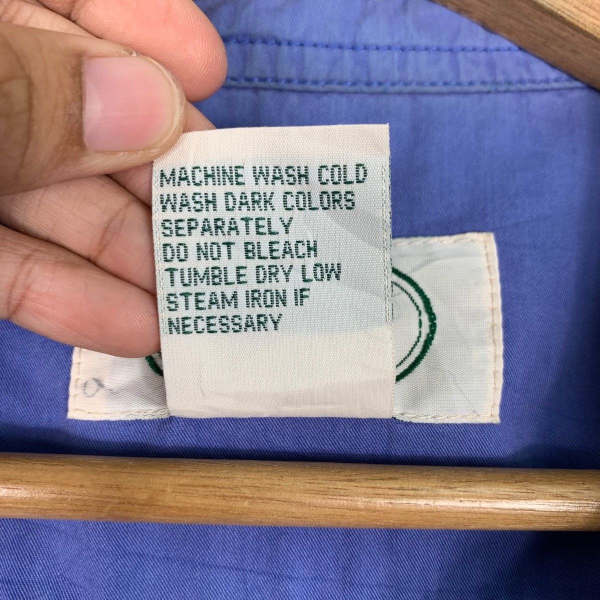L.L. Bean L.L BEAN Blue Flannel / Button Up Shirt #0155-C8 Size US M / EU 48-50 / 2 - 18 Thumbnail