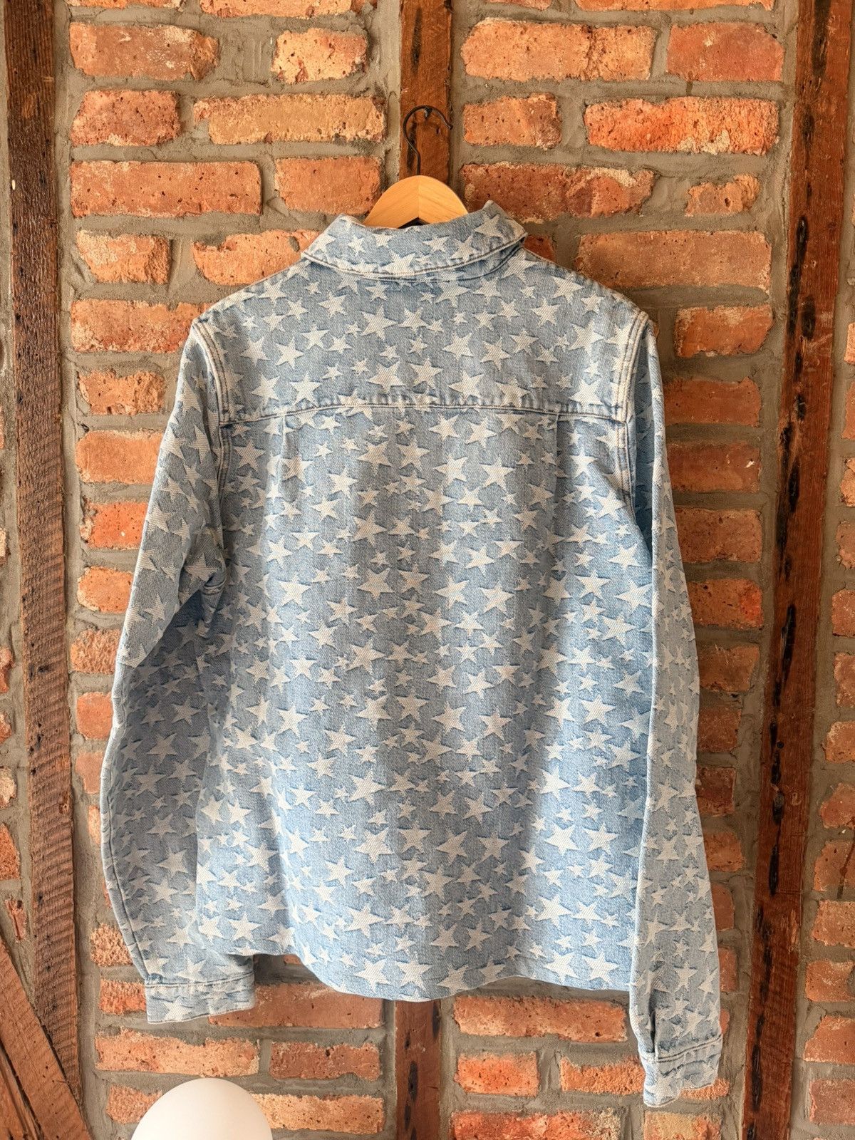 ERL ERL Star Denim Overshirt Size US XL / EU 56 / 4 - 2 Thumbnail