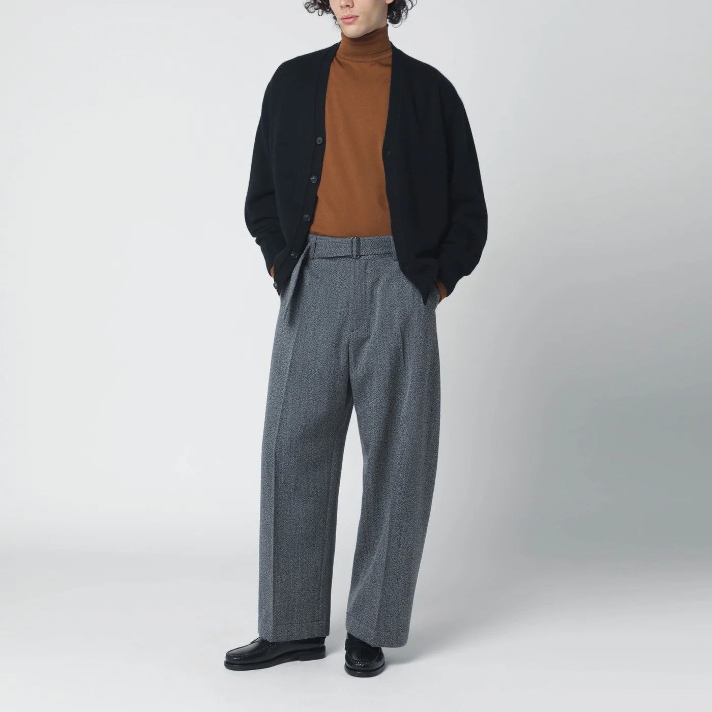 John Smedley o1d2blof0526 Wool Turtleneck Sweater in Brown Size US XL / EU 56 / 4 - 2 Thumbnail