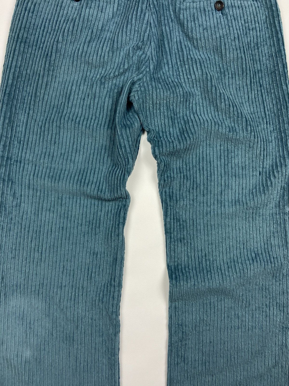 Designer × Isabel Marant Isabel Marant Trousers Turquoise Womens Velvet Striped Pants Size 27" / US 4 / IT 40 - 17 Thumbnail