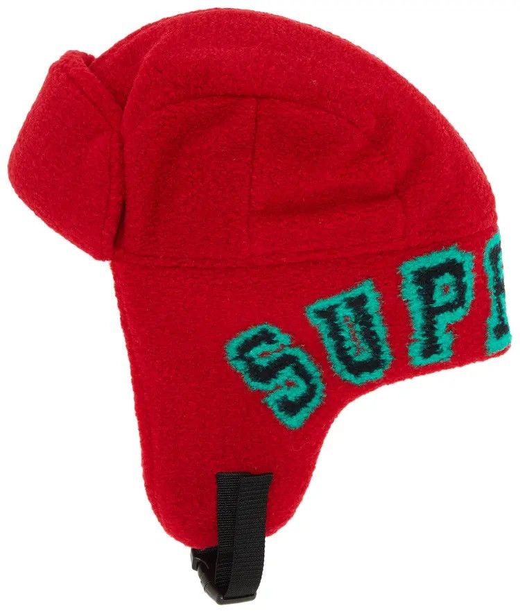 Supreme Supreme Red Shearling Trooper Hat Size ONE SIZE - 2 Thumbnail