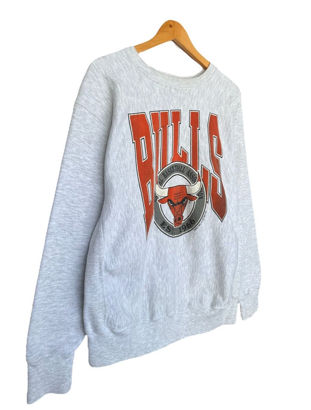 NBA Vintage 90s Reverse Wave Chicago Bulls Sweatshirt Large Size US L / EU 52-54 / 3 - 3 Thumbnail