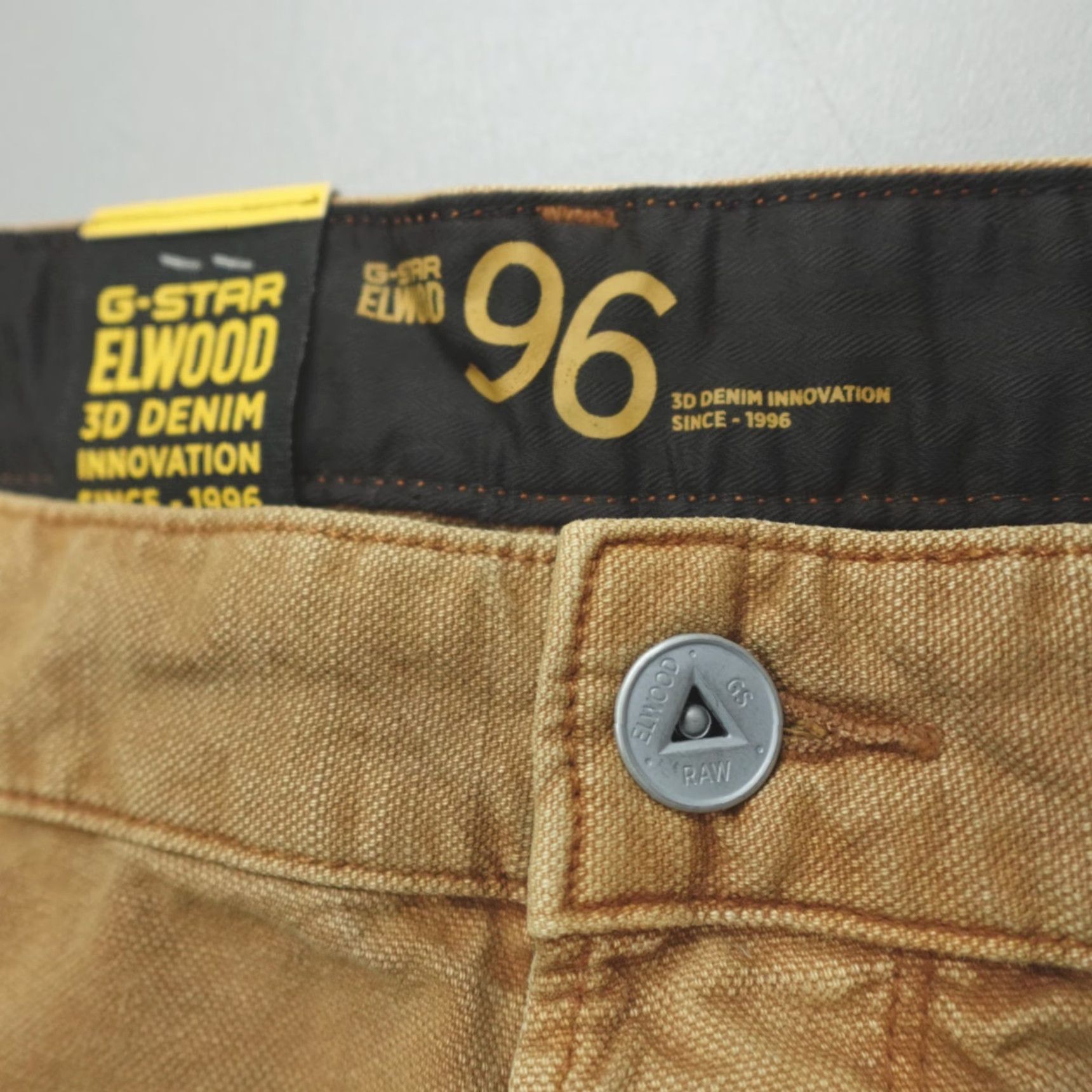 G-Star G-Star Raw Denim 5620 Regular Jeans 34x32 Mens Brown Cotton 3D Rainbow Tobacco Duckman Ecru Straight Size US 34 / EU 50 - 3 Thumbnail