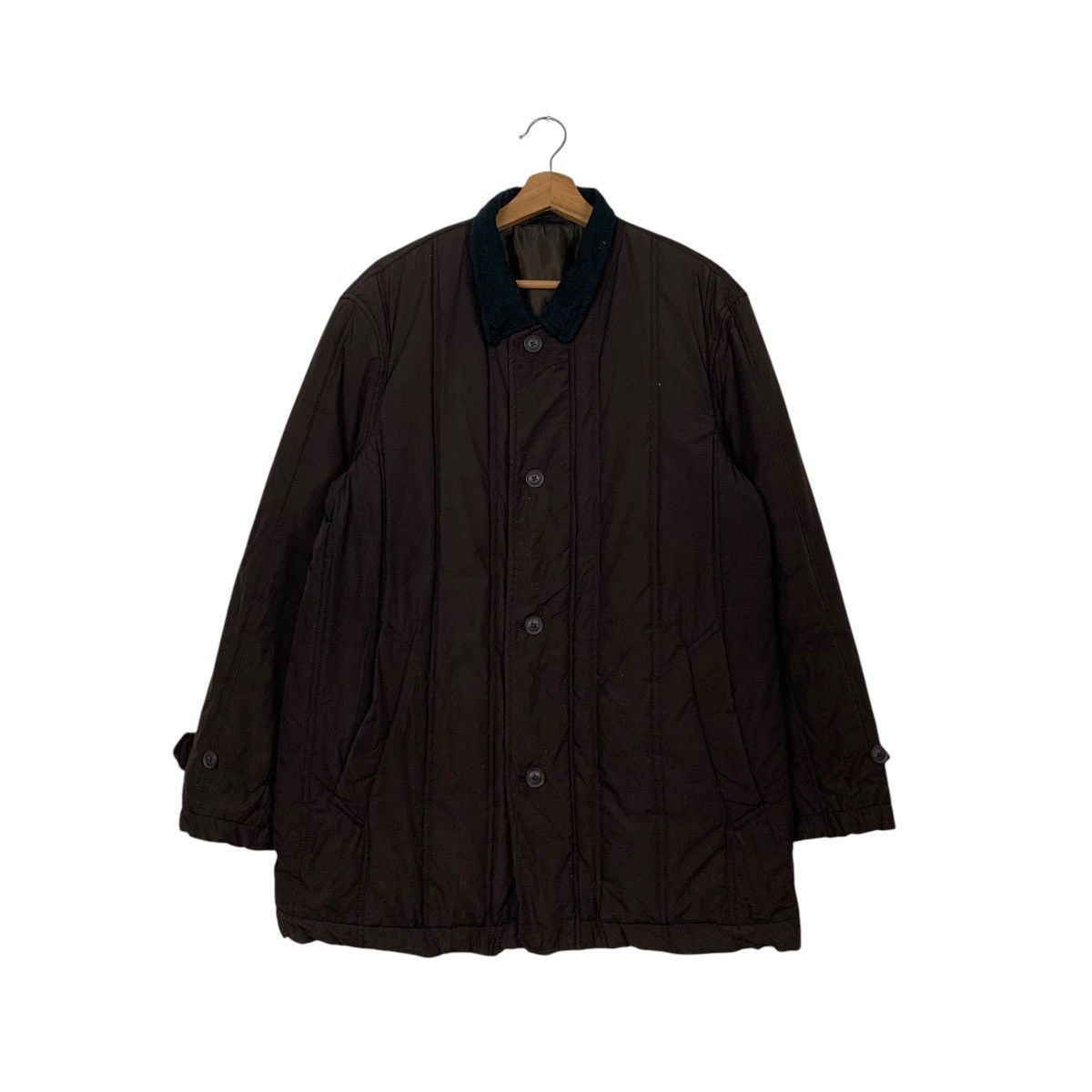 Japanese Brand CROCODILE Stripe Lightweight Work Casual Jacket #2370-C106 Size US L / EU 52-54 / 3 - 1 Thumbnail