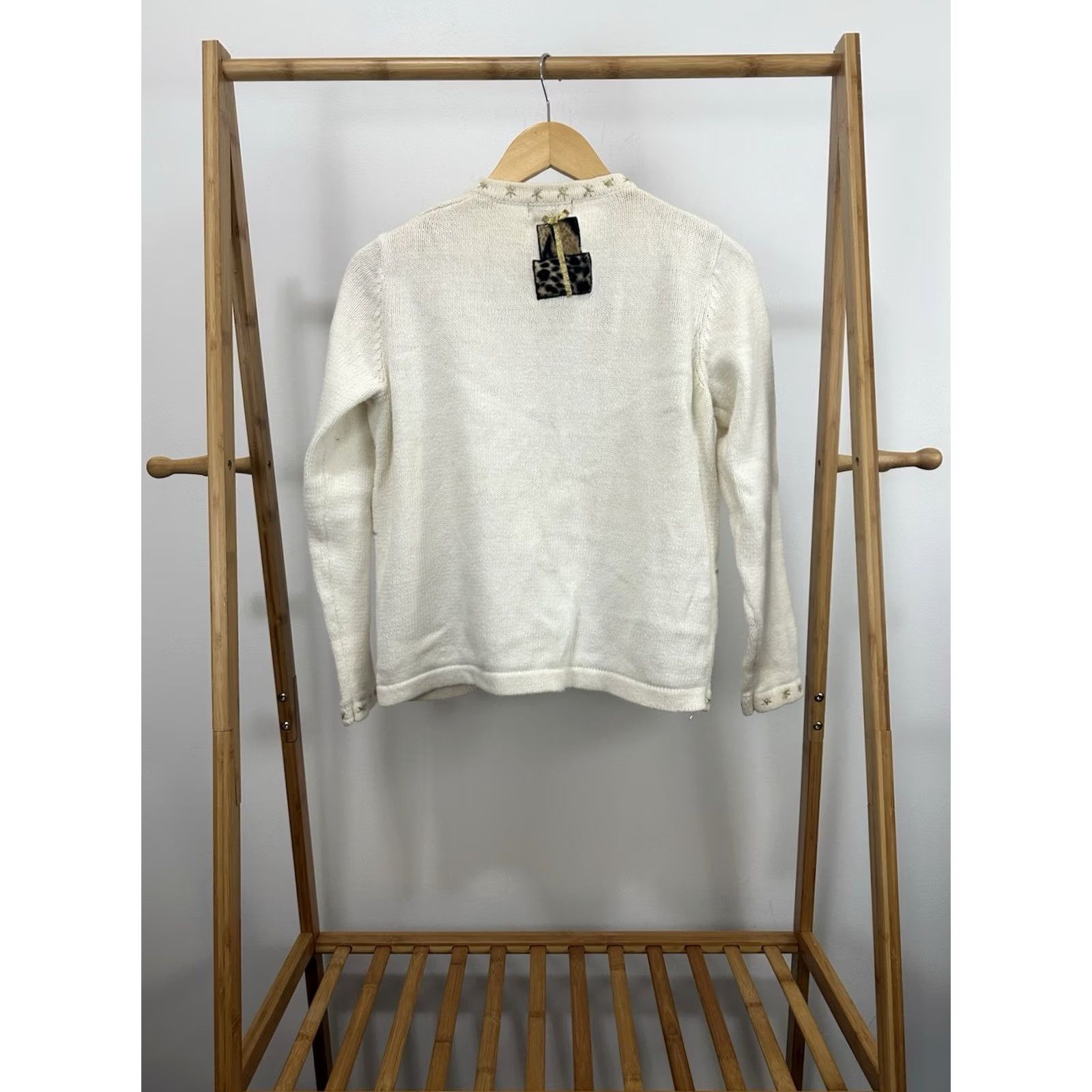 Vintage VINTAGE All Points Sweater S Adult White Christmas Presents Cardigan Size US S / EU 44-46 / 1 - 2 Thumbnail