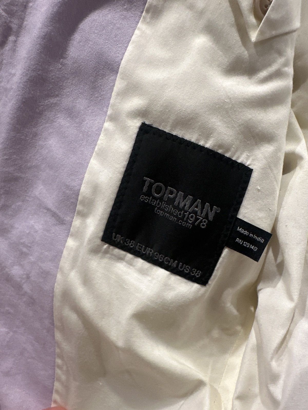 Topman Lavender Summer Short Suit SET Size 38R - 10 Thumbnail