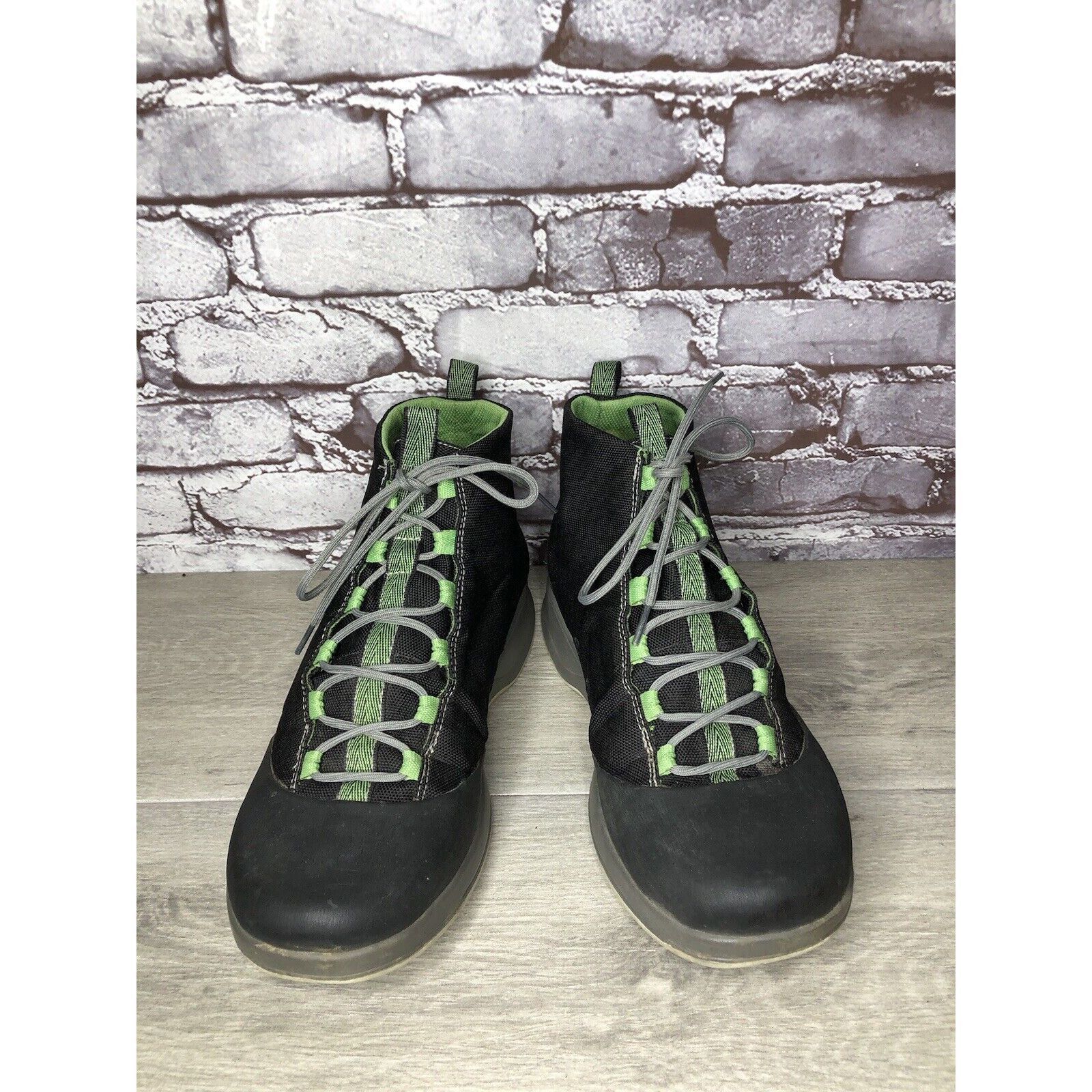 Chaco Chaco Tedinho Bulloo Black Canvas Green Lace Up Hiking Boots Size US 11 / EU 44 - 10 Thumbnail