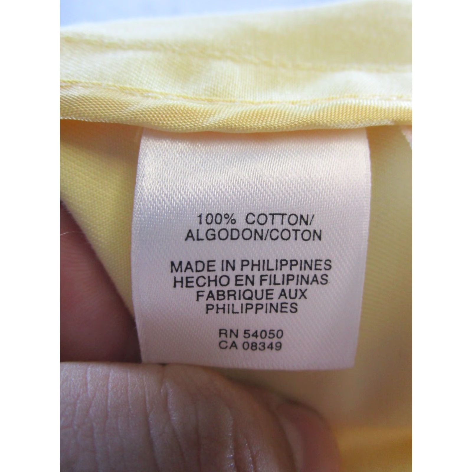 Anne Klein VINTAGE Anne Klein Jacket Womens PP Yellow Cotton Button Up Office Size XXS / US 00 / IT 34 - 7 Thumbnail
