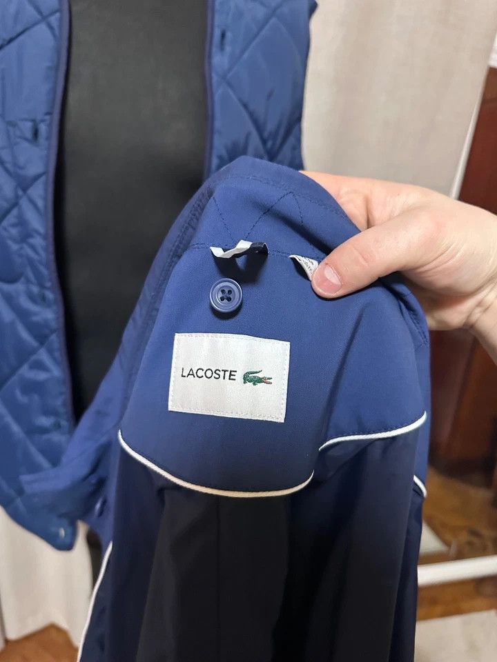 Lacoste Lacoste Men's Navy Blue Raincoat Trench Sz XXL Size US XL / EU 56 / 4 - 13 Thumbnail