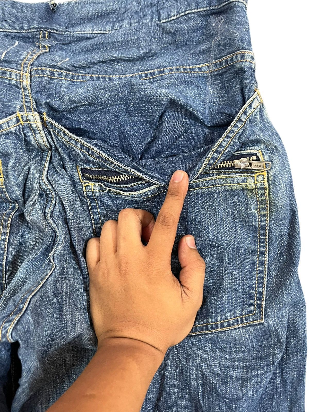WHIZ LIMITED Vintage Whiz Limited Double Pocket Trash Denim Size US 32 / EU 48 - 11 Thumbnail