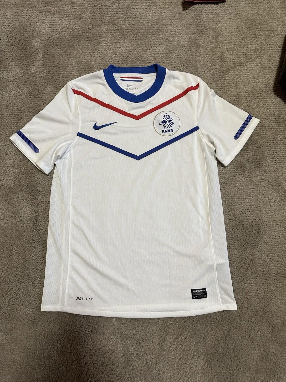 Nike NETHERLANDS 2010 2012 AWAY FOOTBALL SHIRT SOCCER JERSEY Size US S / EU 44-46 / 1 - 1 Thumbnail
