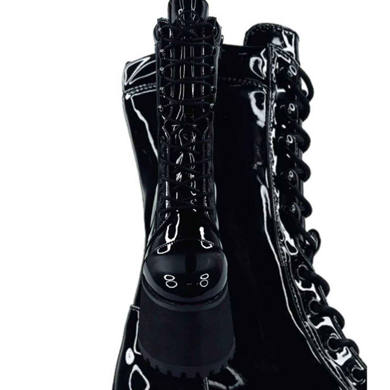 Other NEW YRU Raven Patent Vegan Boot Sz 6 women's / 4 unisex Size US 6 / IT 36 - 3 Thumbnail