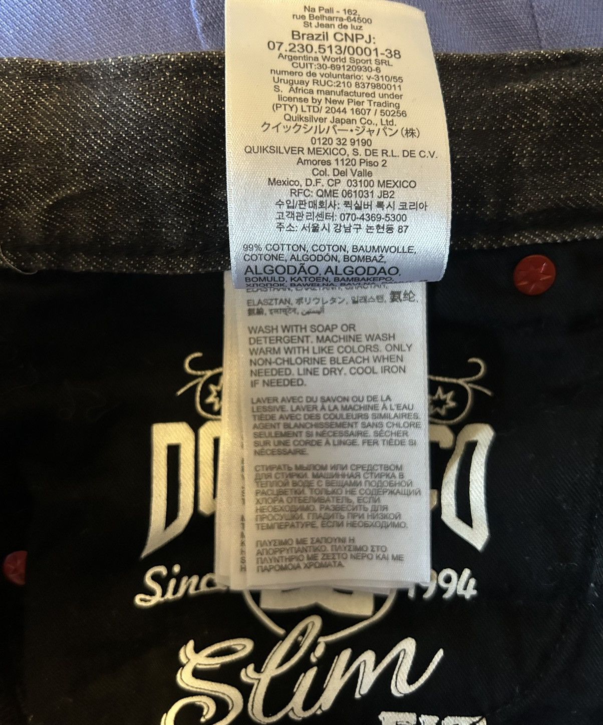 DC DC Skateboarding Mens Dark Wash Black Jeans Size 34X32 Size US 34 / EU 50 - 15 Thumbnail