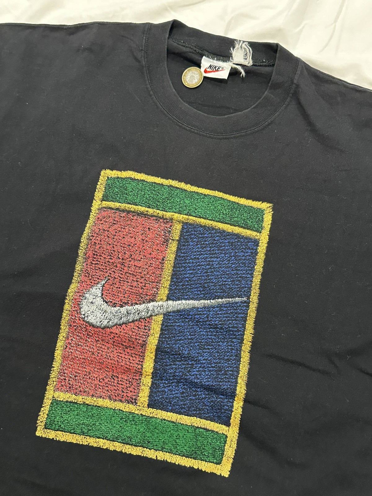 Nike Vintage Nike tennis court tee Size US XL / EU 56 / 4 - 4 Thumbnail