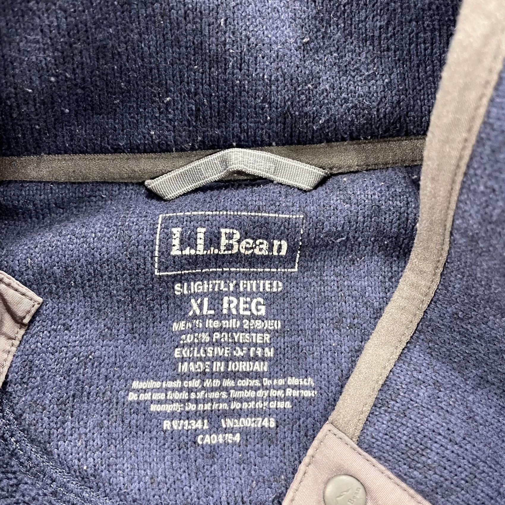 Vintage L.L. Bean Jacket Mens XL Blue Fleece Pullover Snap T Zip Outdoor Regular Fit Size US XL / EU 56 / 4 - 5 Thumbnail