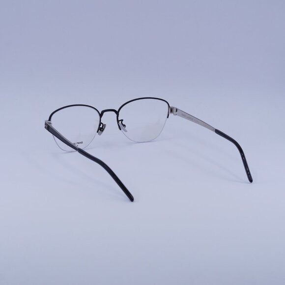 Saint Laurent Paris Saint Laurent SL M64 002 Eyeglasses Black/Silver 52mm Size ONE SIZE - 3 Thumbnail