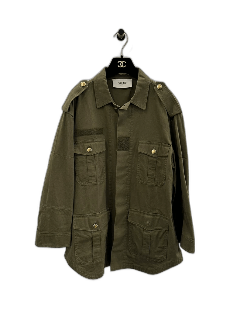 Celine Celine Green Pocket Jacket for Women Size US S / EU 44-46 / 1 - 1 Thumbnail