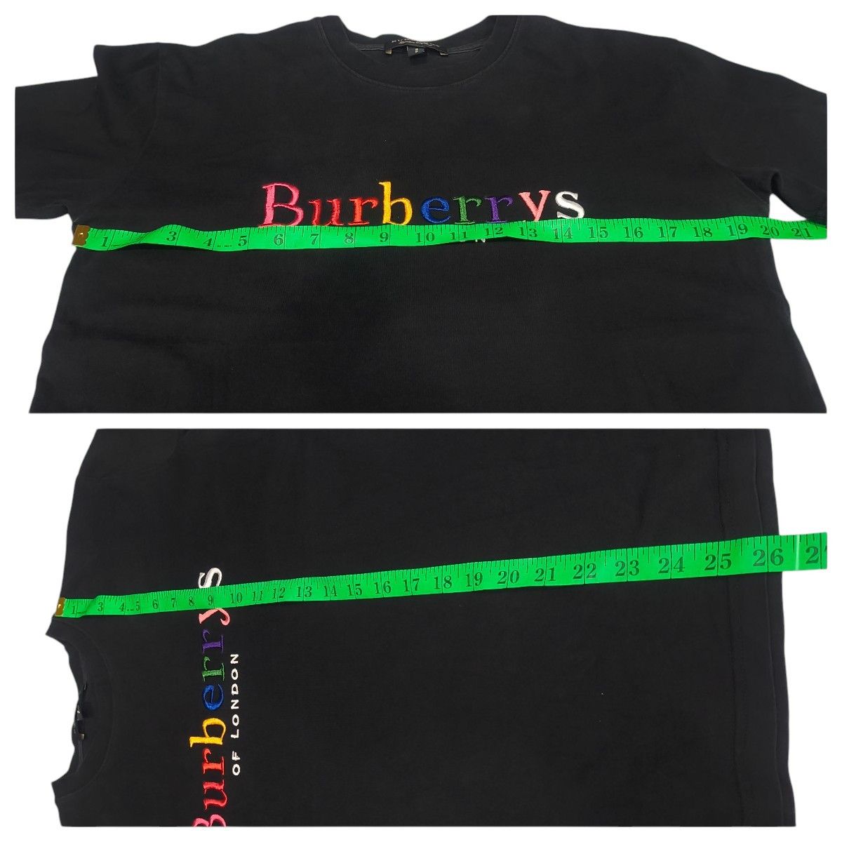 Burberry Burberrys Embroidered Rainbow Logo T-shirt Size US M / EU 48-50 / 2 - 8 Thumbnail