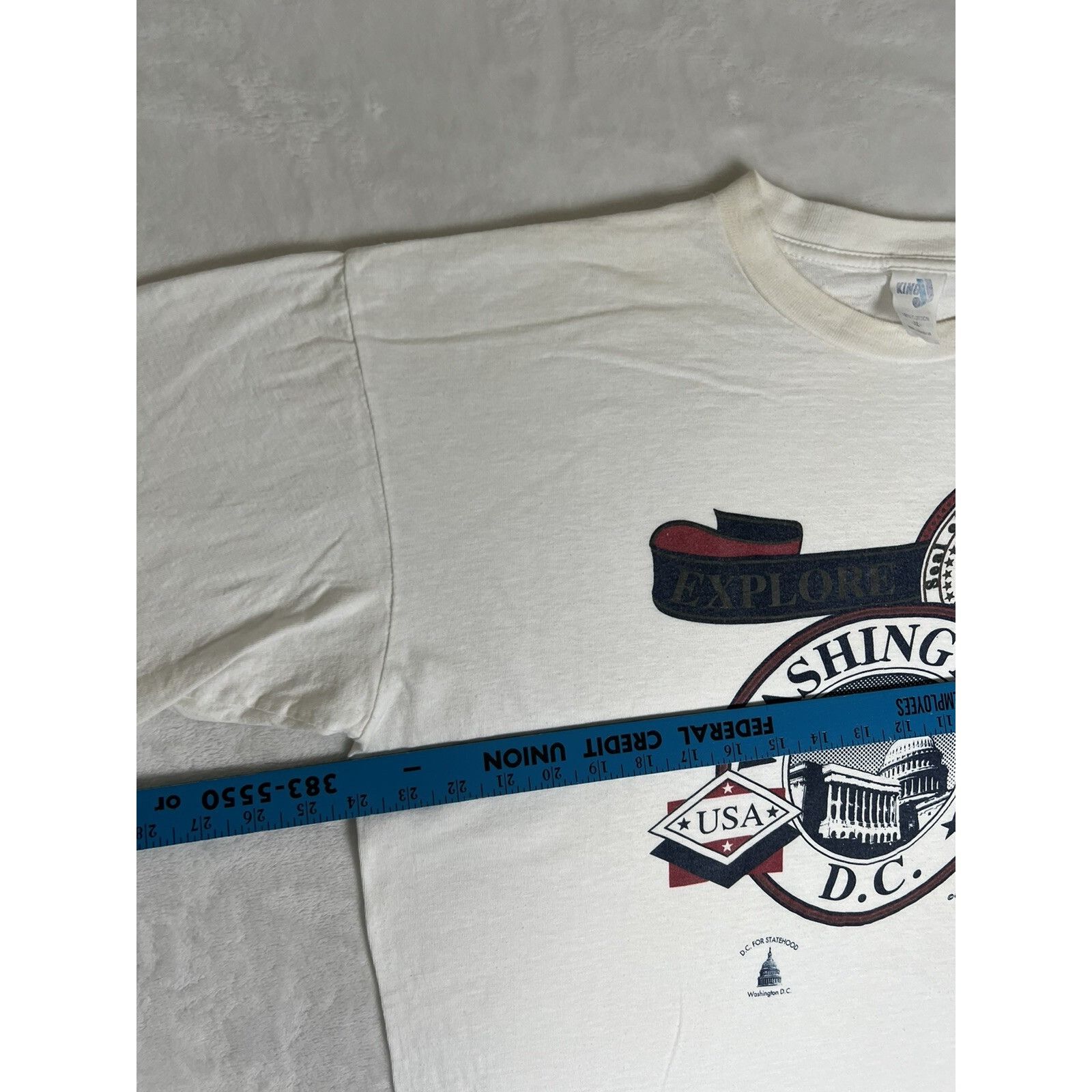 Vintage Vintage Washington DC White House T-Shirt Size XL Single Sti Size US XL / EU 56 / 4 - 6 Thumbnail