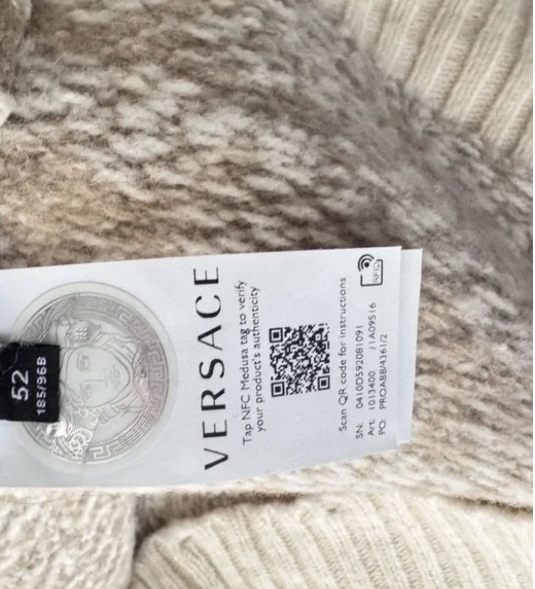 Versace Versace Barocco Mens Sweater $1225 NWT Size US L / EU 52-54 / 3 - 6 Thumbnail