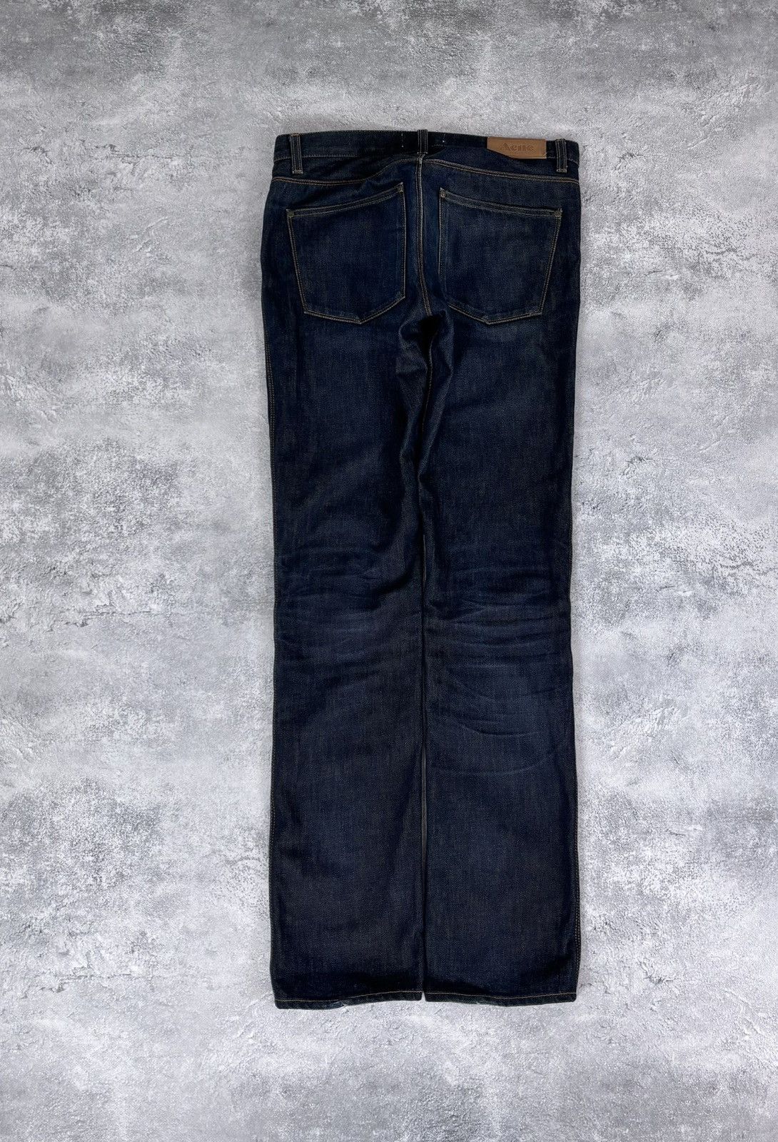 Acne Studios Acne Studios Max Raw Men’s Indigo Navy Blue Denim Jeans Size US 31 - 2 Thumbnail
