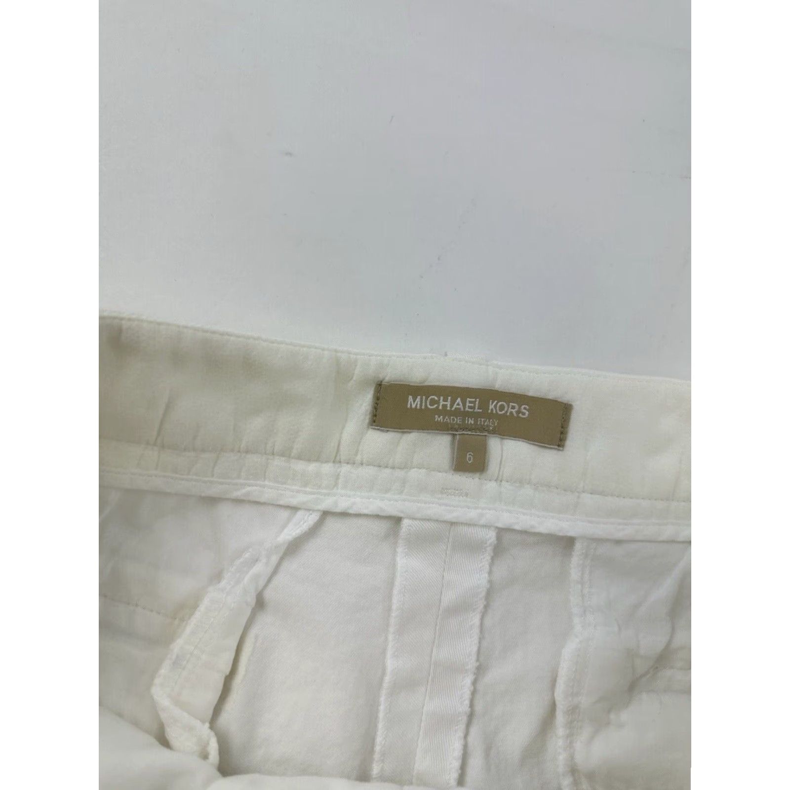 Michael Kors Michael Kors Pants Women’s 6 White Chino Skinny Stretch Pockets Italy City Designer Preppy Size 28" / US 6 / IT 42 - 3 Thumbnail