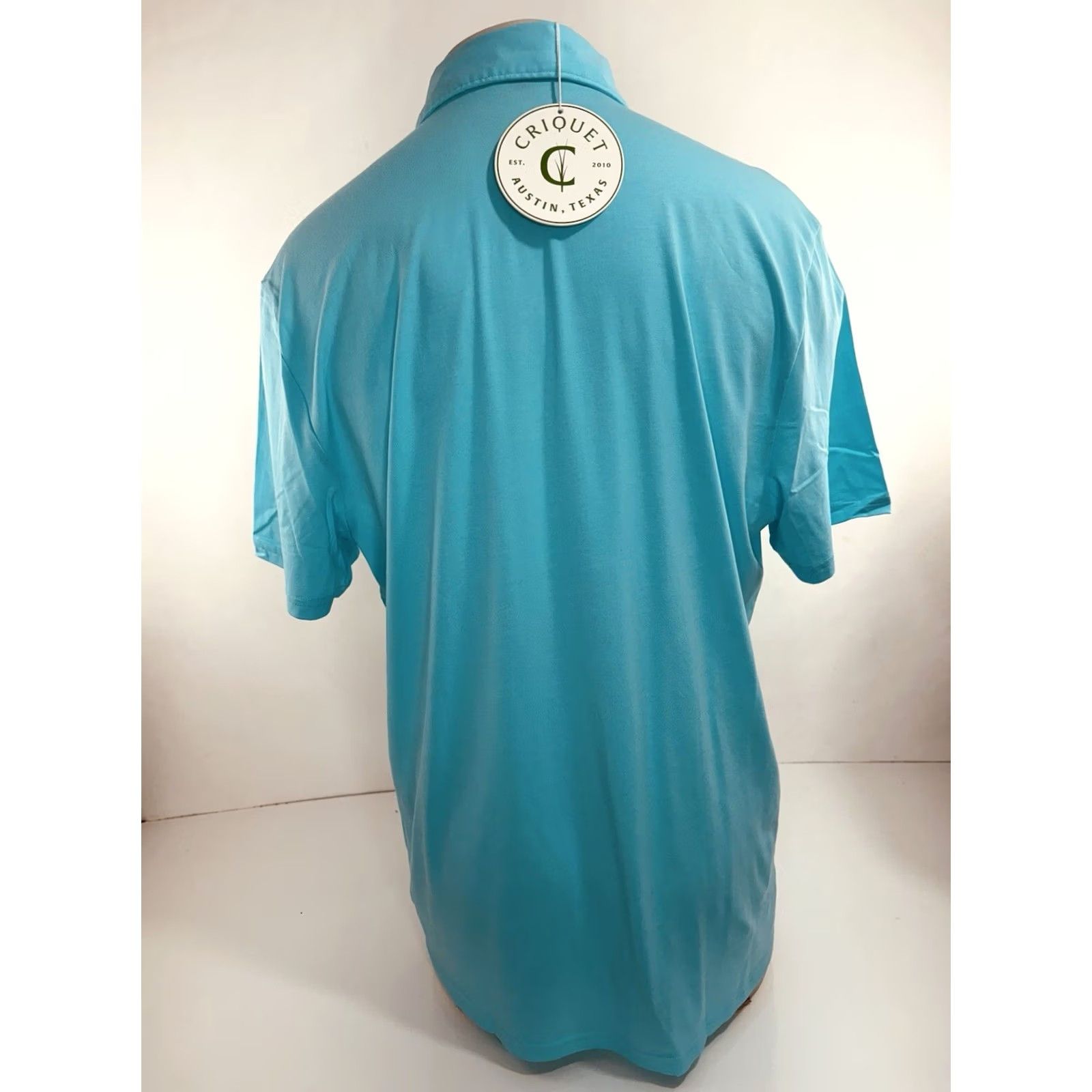 Vintage Criquet Austin - NEW w TAG - Slim Fit Embroidered Logo XL Golf Polo Shirt - Mens Polo Shirt XL Ipanema Blue Size US XL / EU 56 / 4 - 4 Thumbnail